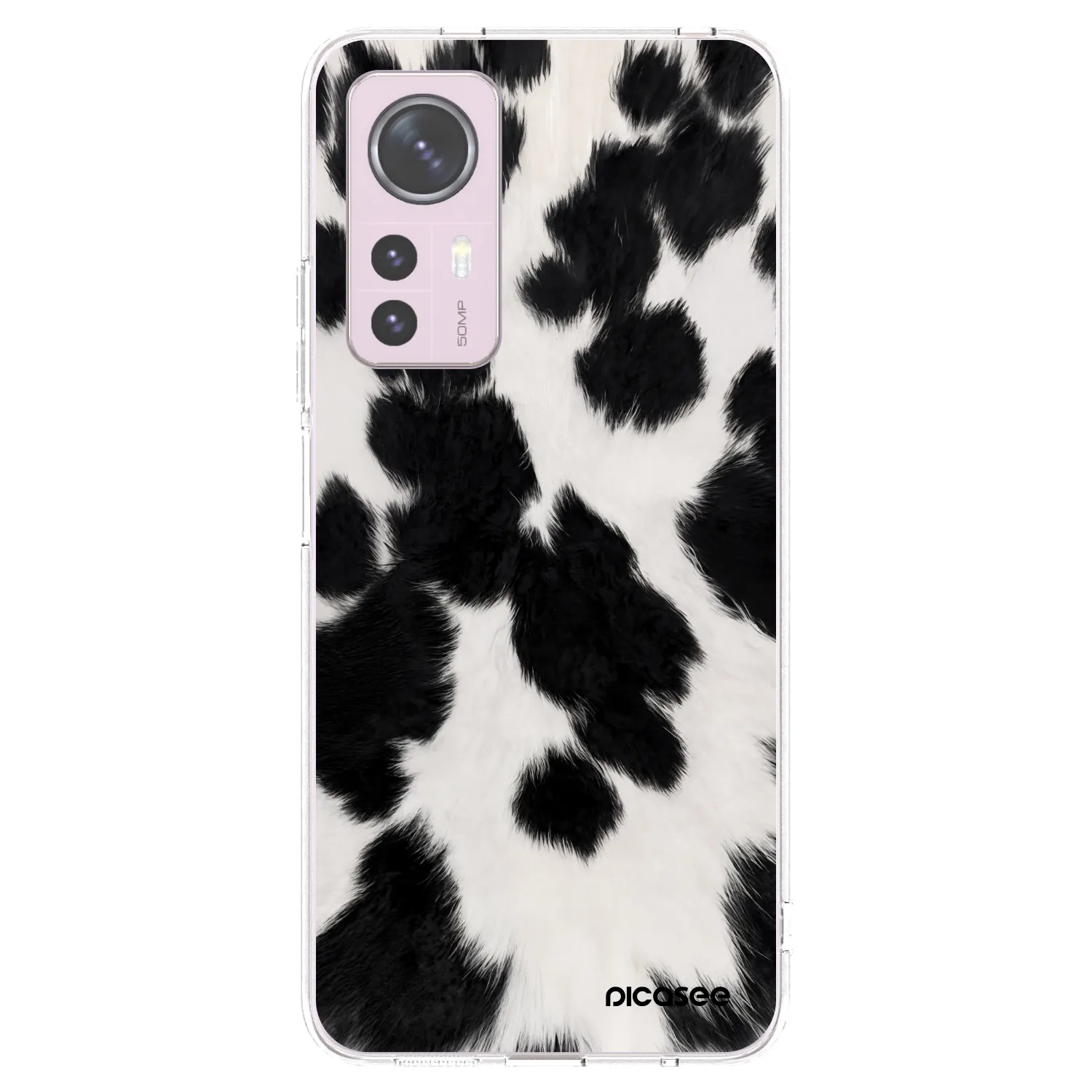 Picasee silikonowe przeźroczyste etui na Xiaomi 12 - Black Moo
