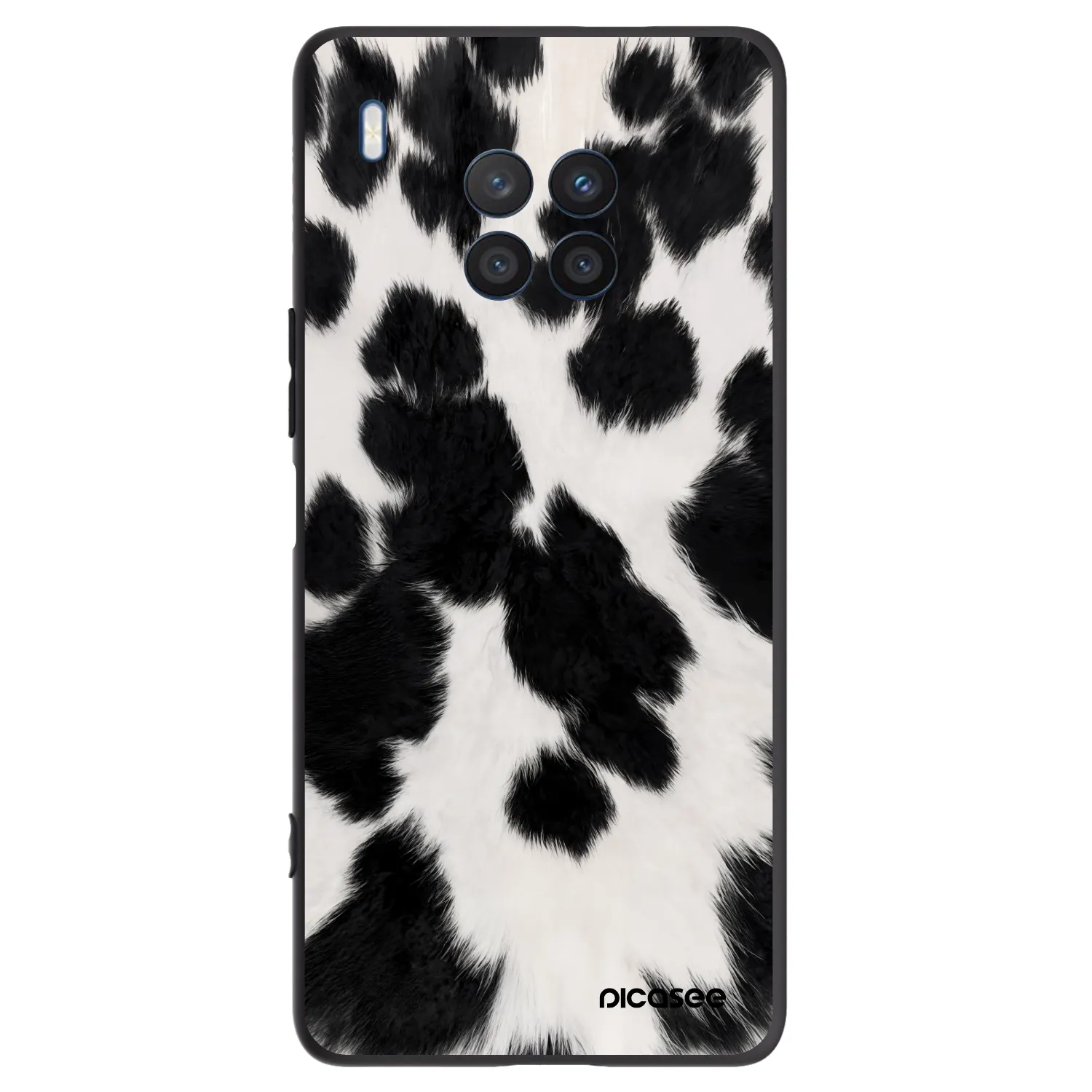 Picasee silikonowe czarne etui na Honor 50 Lite - Black Moo