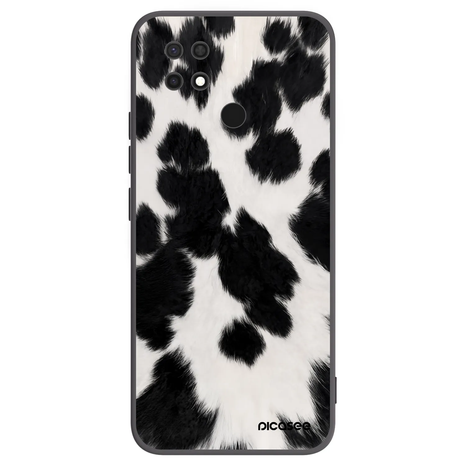 Picasee silikonowe czarne etui na Xiaomi Redmi 10C - Black Moo