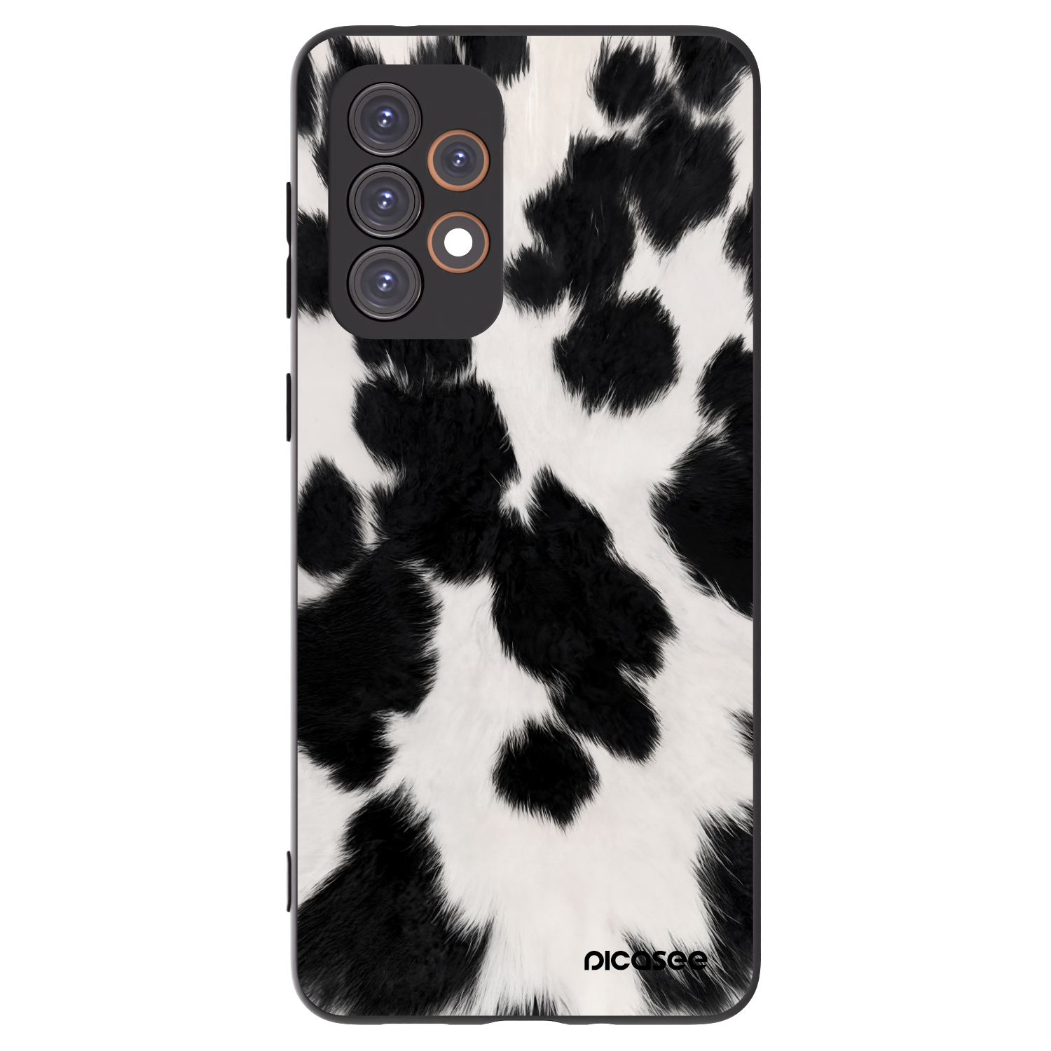 Picasee silikonowe czarne etui na Samsung Galaxy A33 5G A336 - Black Moo