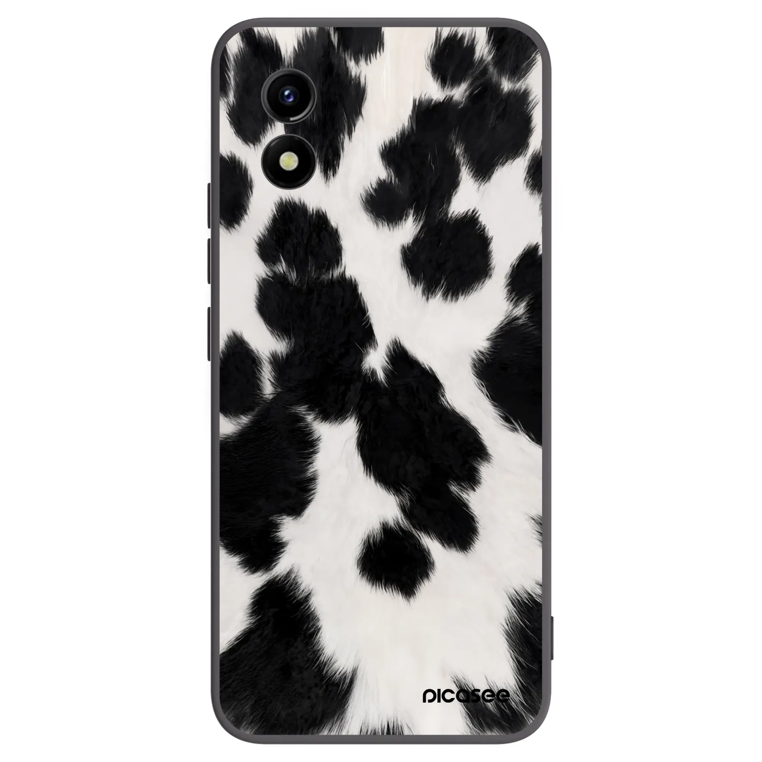 Picasee silikonowe czarne etui na Vivo Y01 - Black Moo