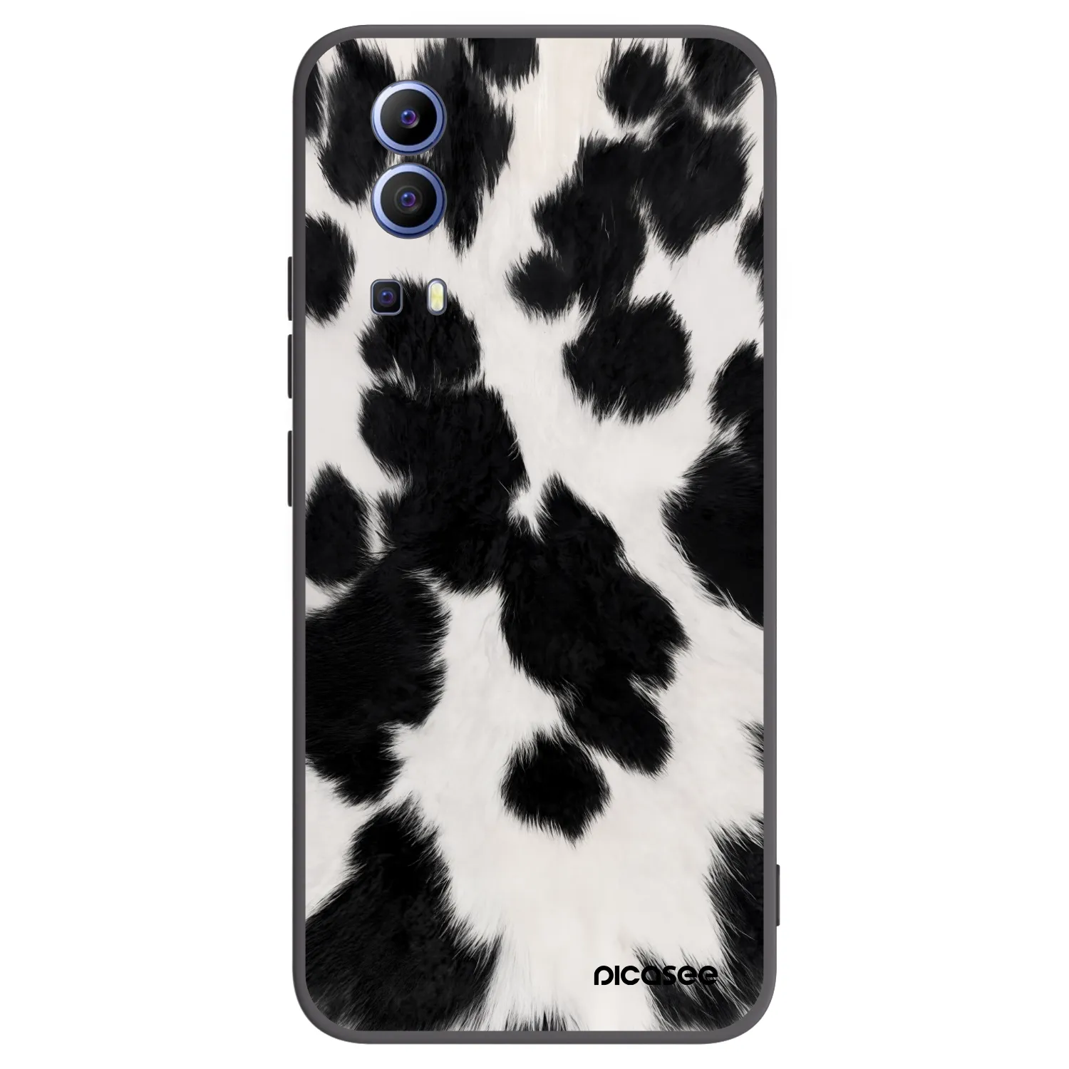 Picasee silikonowe czarne etui na Vivo Y52 5G - Black Moo