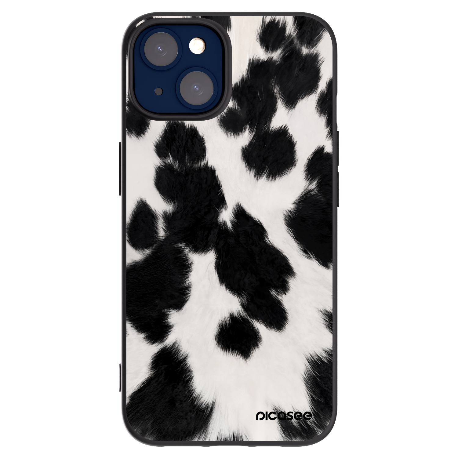 Picasee silikonowe czarne etui na Apple iPhone 14 - Black Moo