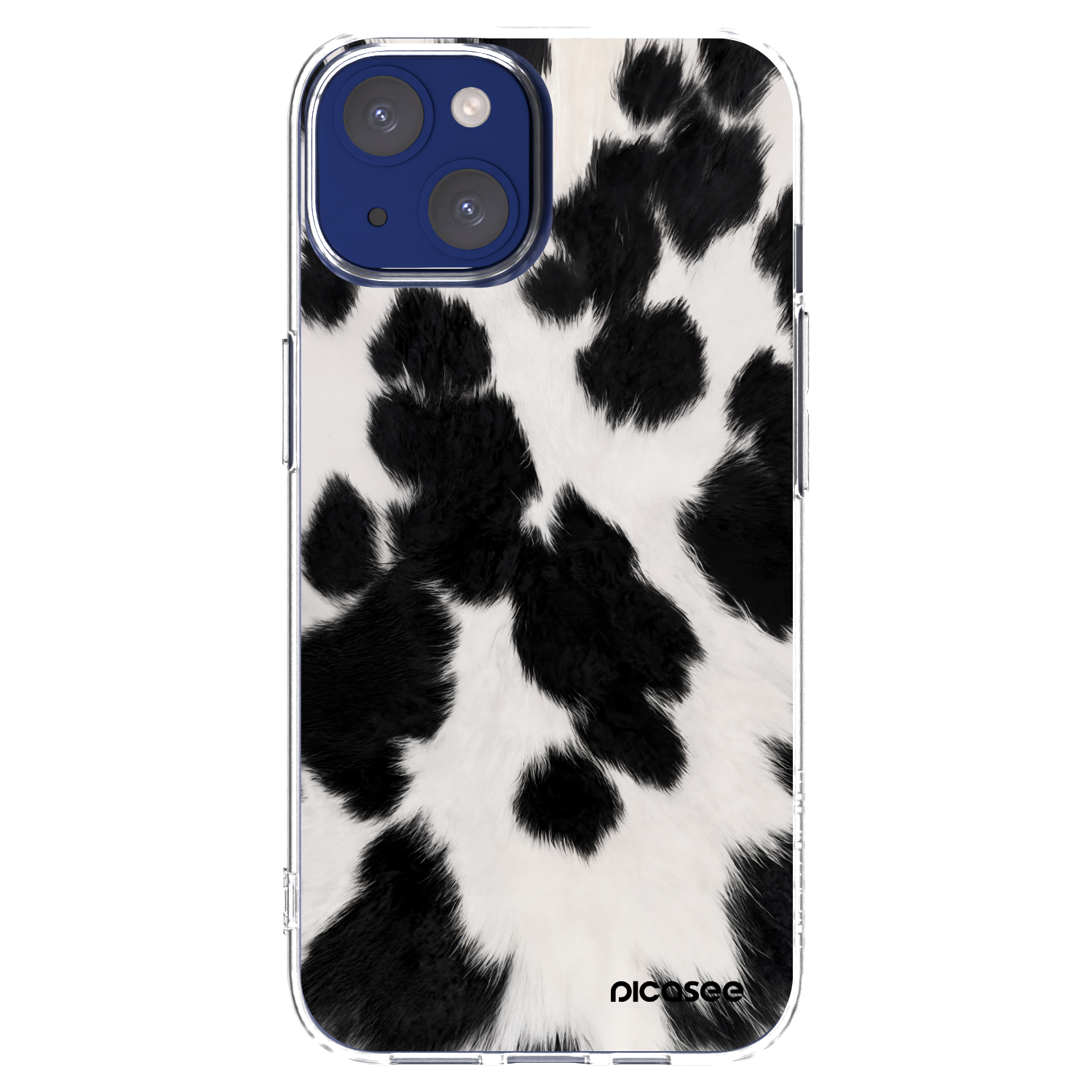 Picasee silikonowe przeźroczyste etui na Apple iPhone 14 - Black Moo