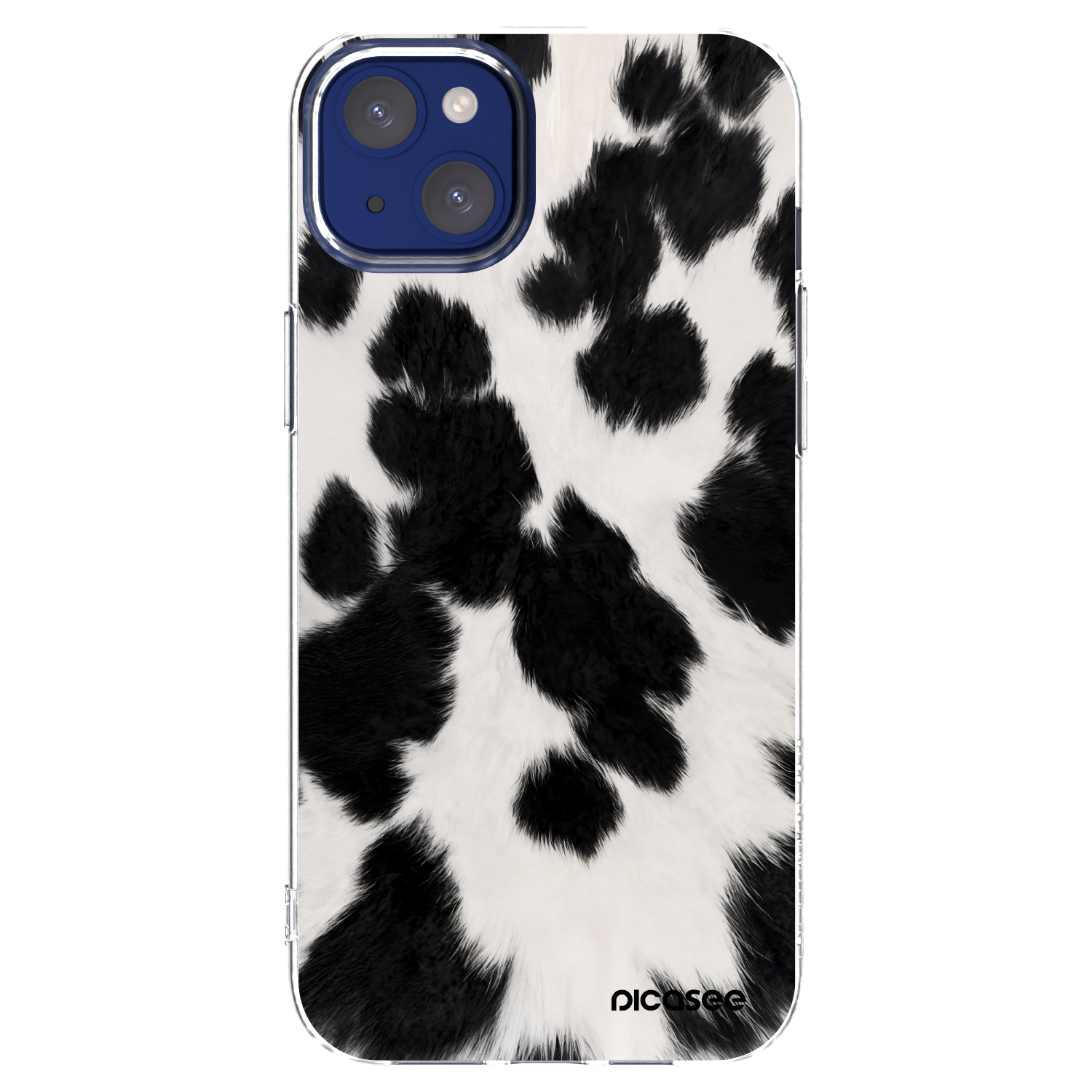 Picasee silikonowe przeźroczyste etui na Apple iPhone 14 Plus - Black Moo