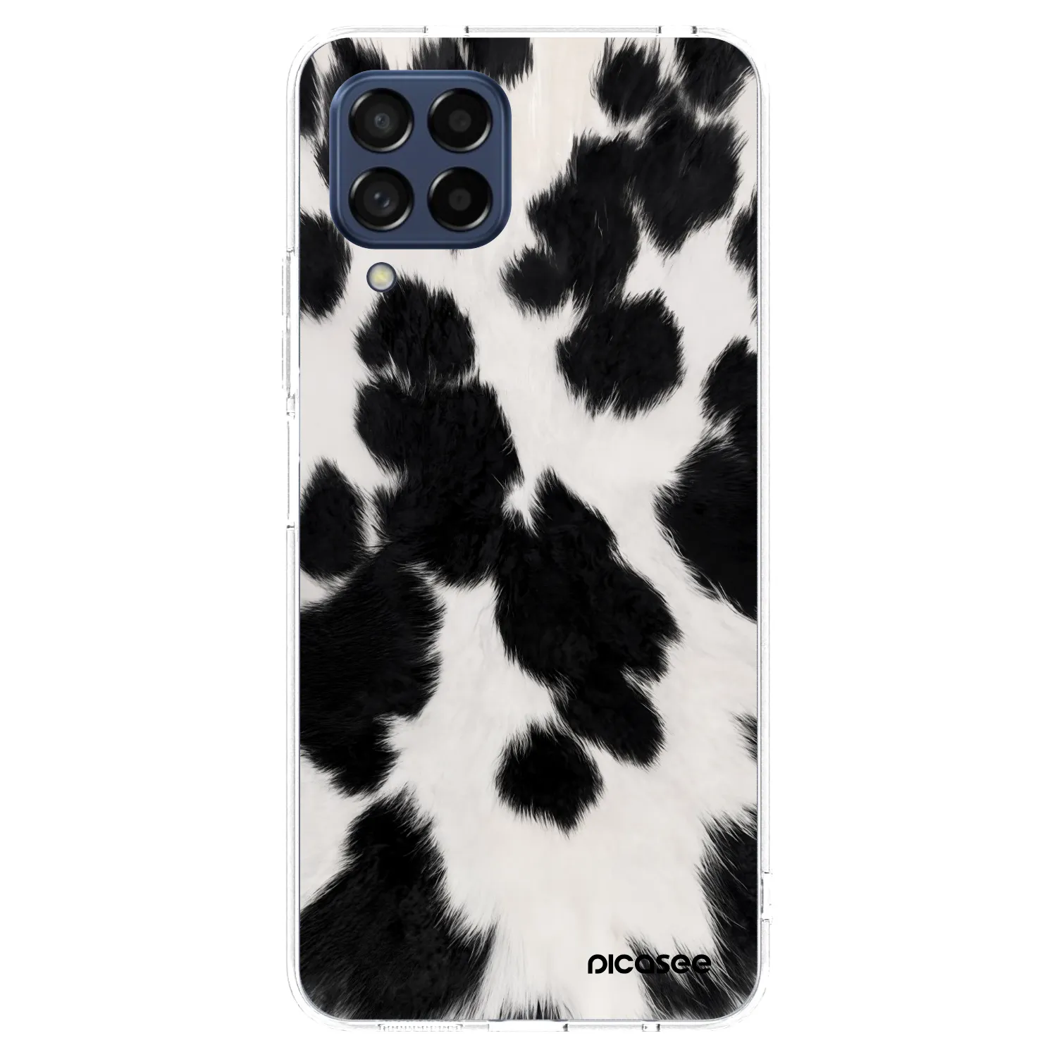 Picasee silikonowe przeźroczyste etui na Samsung Galaxy M53 5G - Black Moo