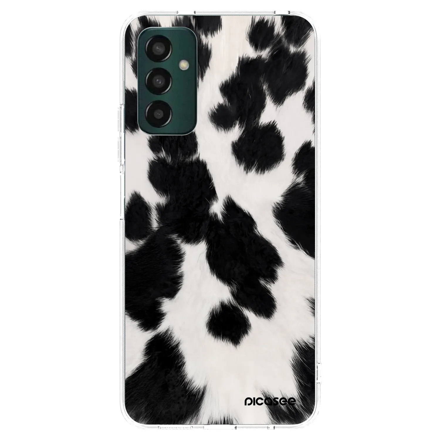 Picasee silikonowe przeźroczyste etui na Samsung Galaxy M13 M135F - Black Moo
