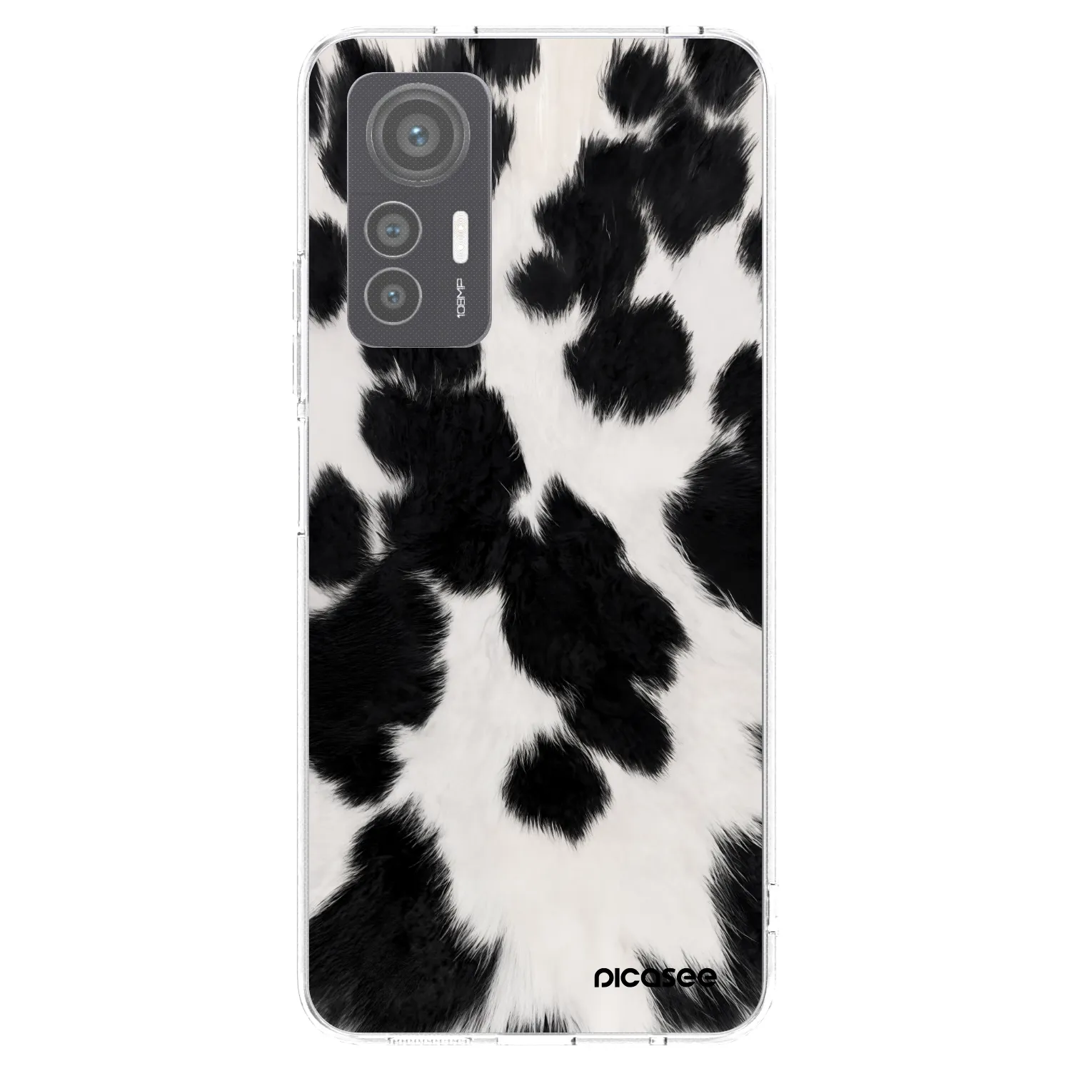 Picasee silikonowe przeźroczyste etui na Xiaomi 12 Lite - Black Moo