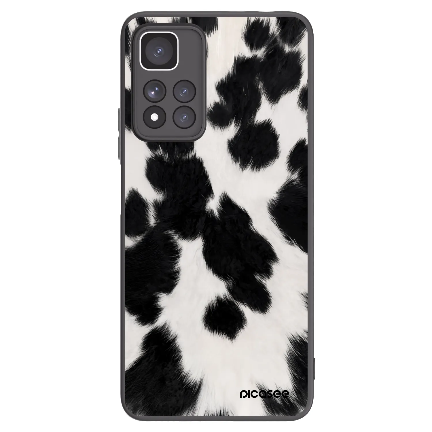 Picasee silikonowe czarne etui na Xiaomi Redmi Note 11 Pro+ 5G - Black Moo