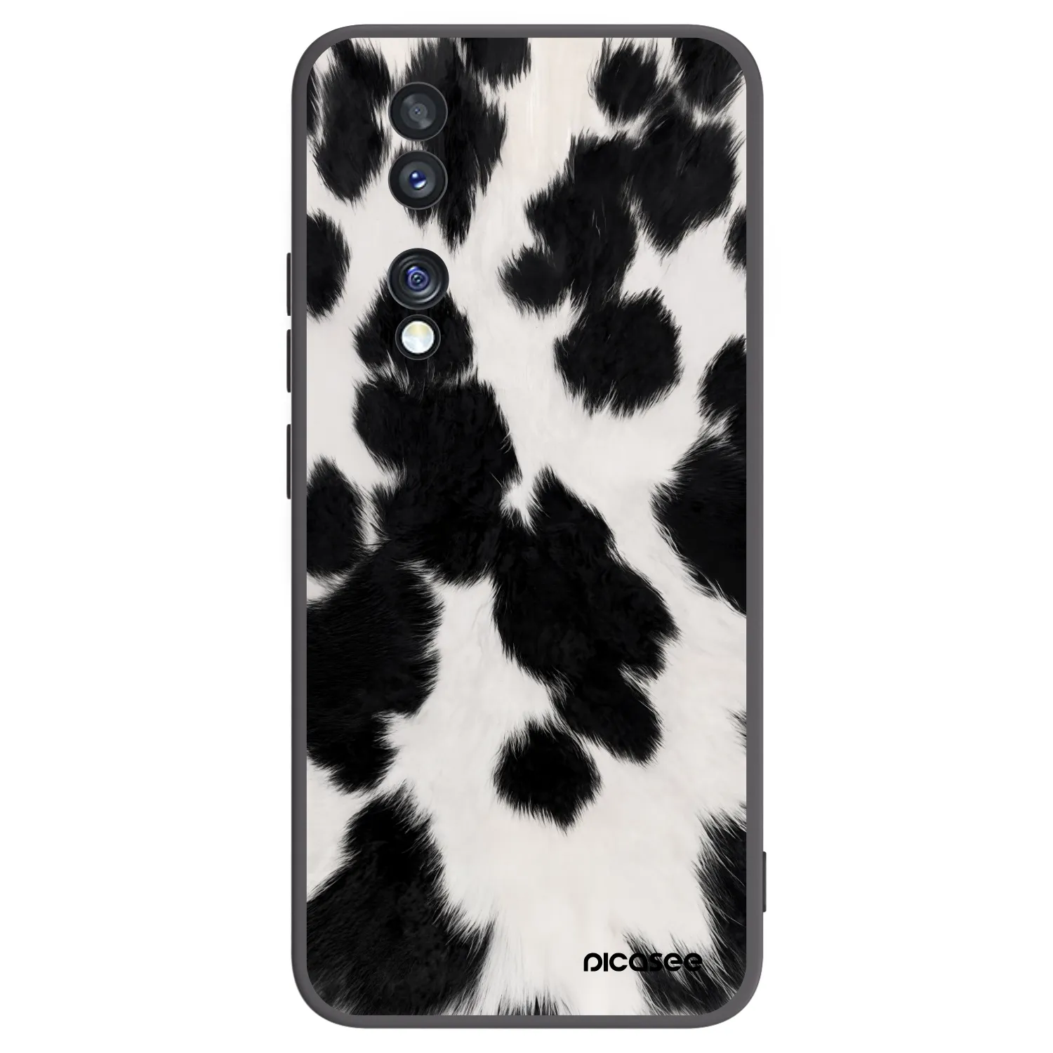 Picasee silikonowe czarne etui na Honor 70 - Black Moo