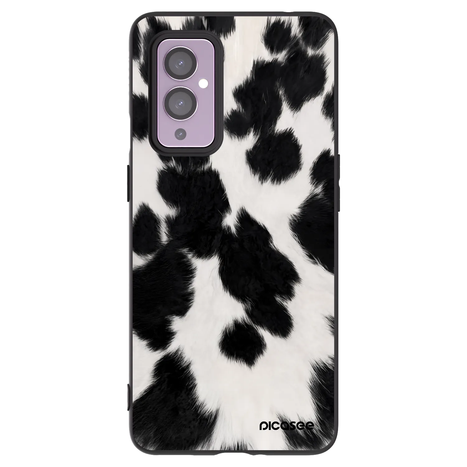 Picasee silikonowe czarne etui na OnePlus 9 - Black Moo
