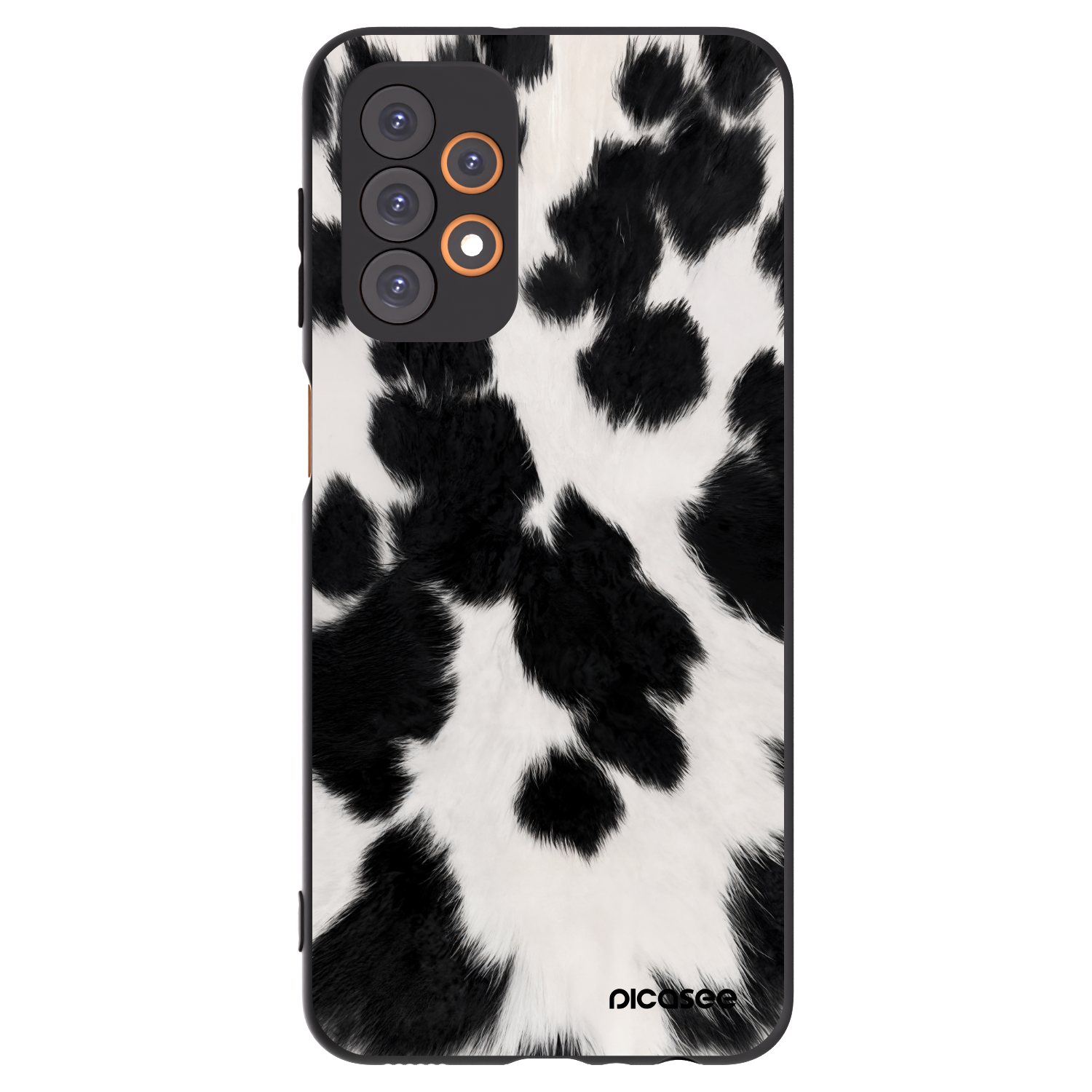 Picasee silikonowe czarne etui na Samsung Galaxy A23 A236B 5G - Black Moo