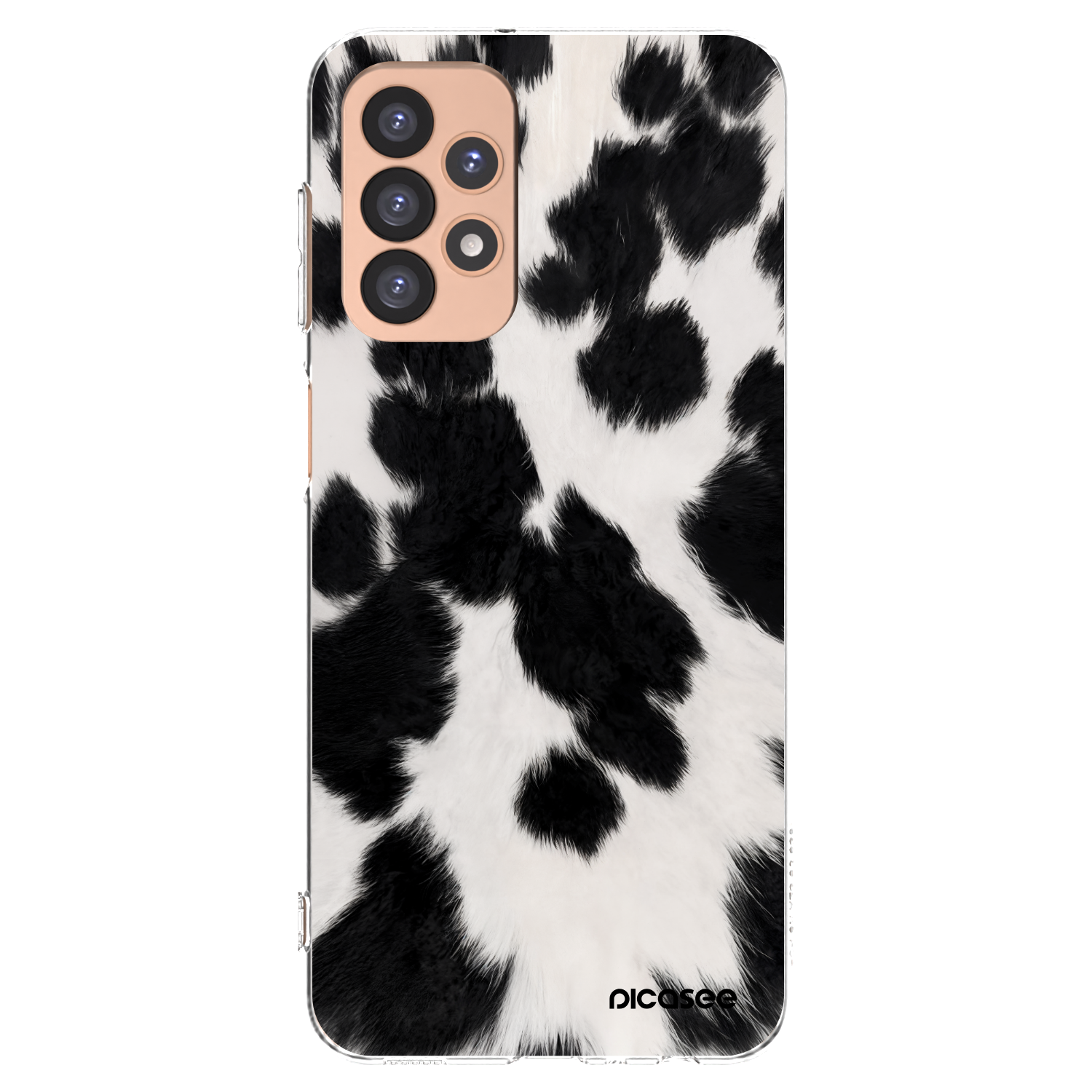 Picasee silikonowe przeźroczyste etui na Samsung Galaxy A23 A236B 5G - Black Moo
