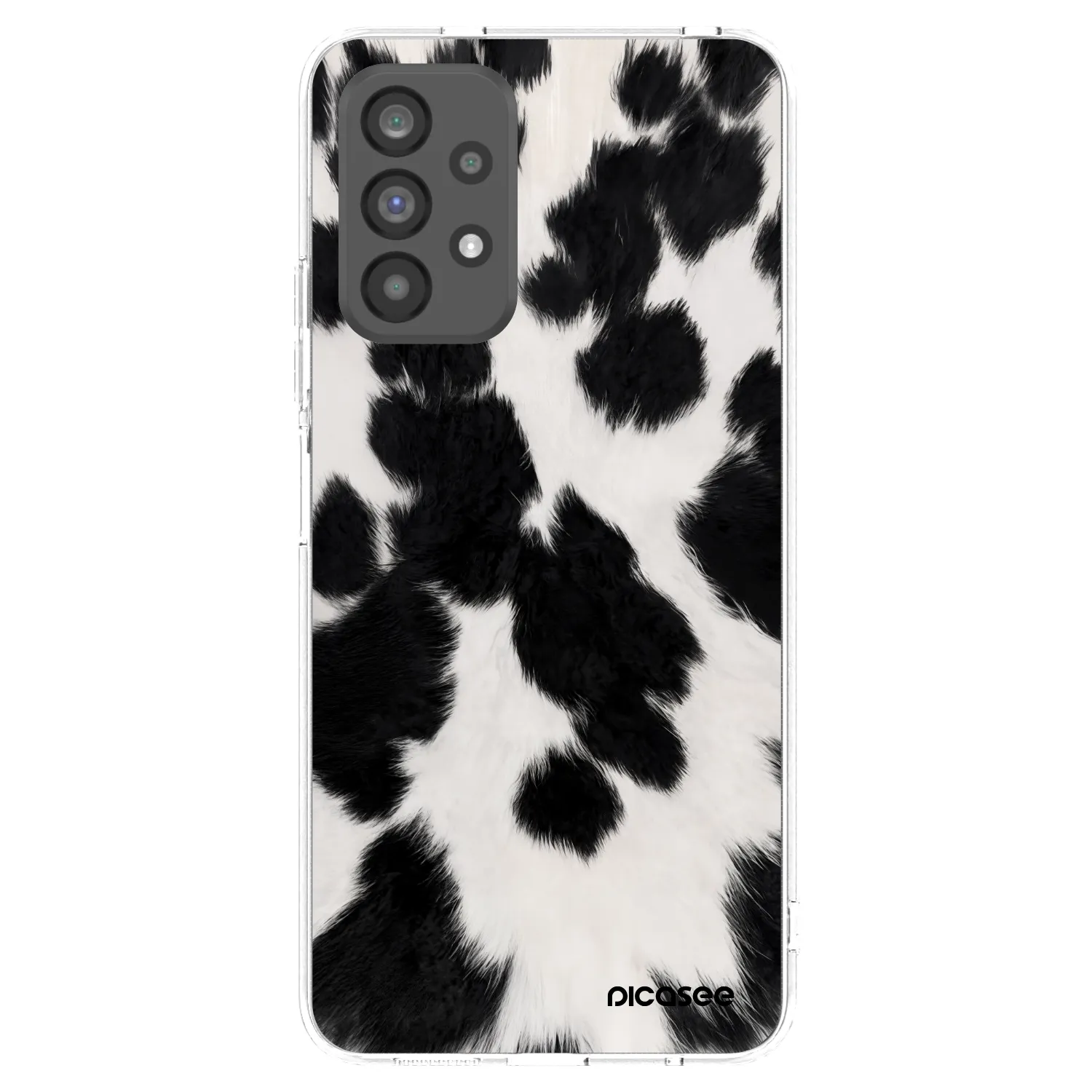 Picasee silikonowe przeźroczyste etui na Samsung Galaxy A73 5G - Black Moo