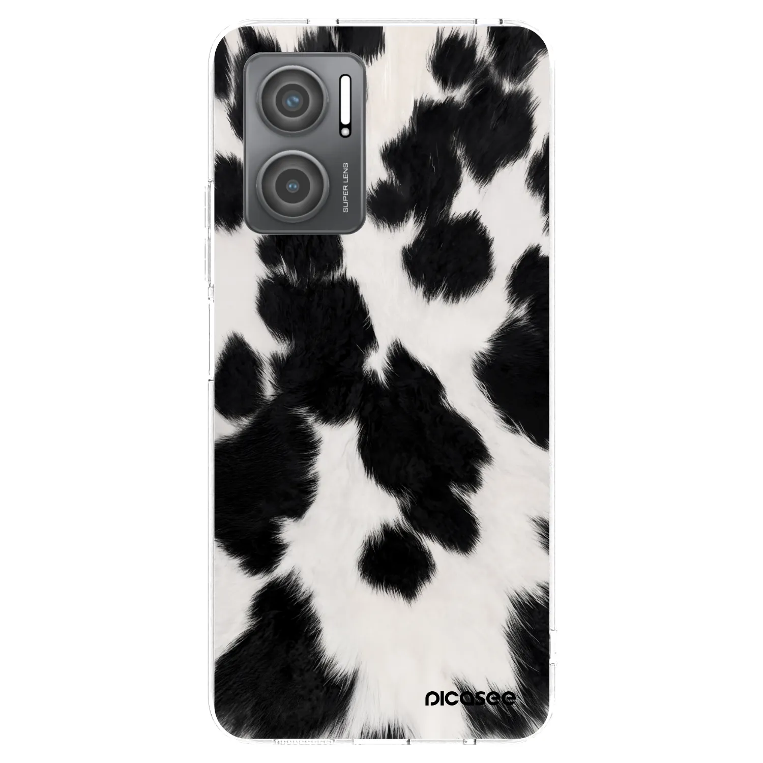 Picasee silikonowe przeźroczyste etui na Xiaomi Redmi 10 5G - Black Moo