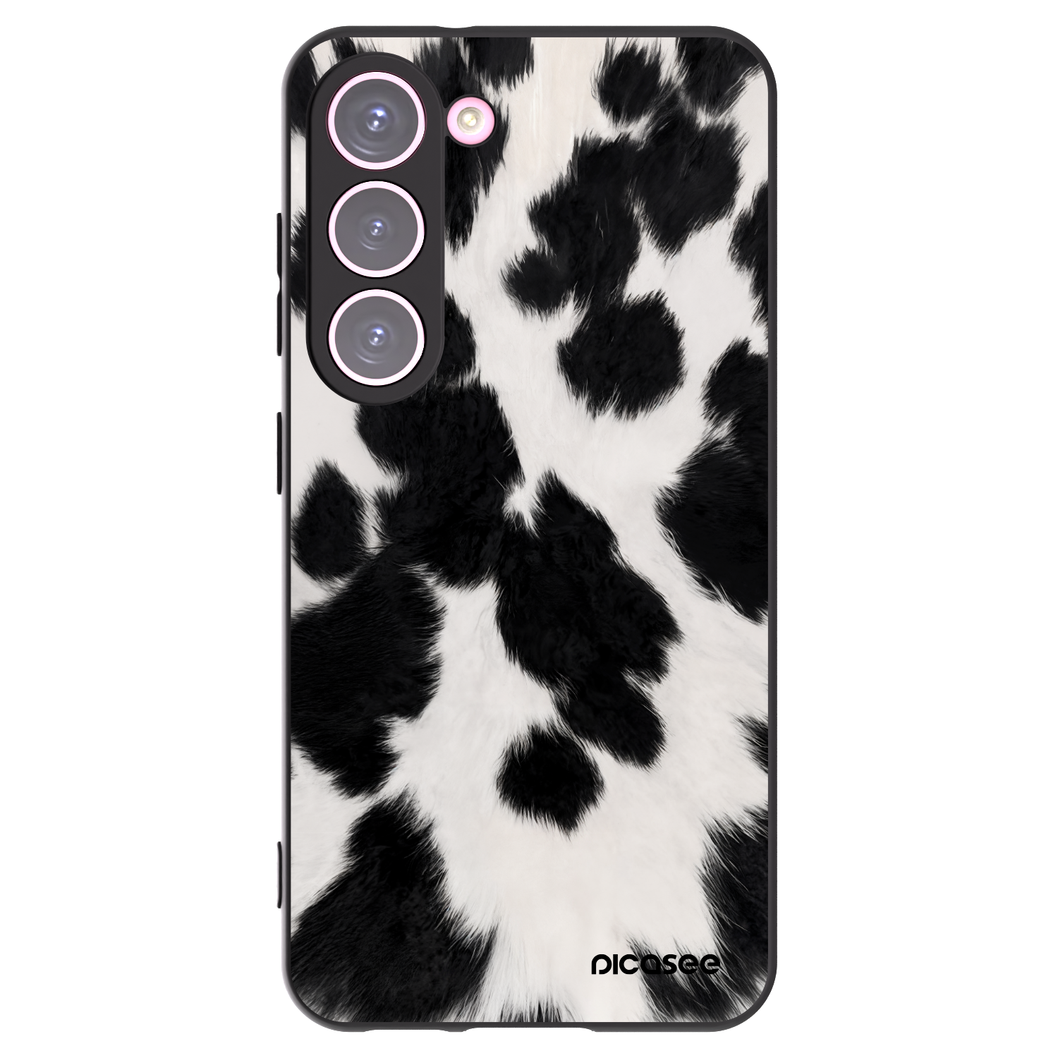 Picasee silikonowe czarne etui na Samsung Galaxy S23 5G - Black Moo
