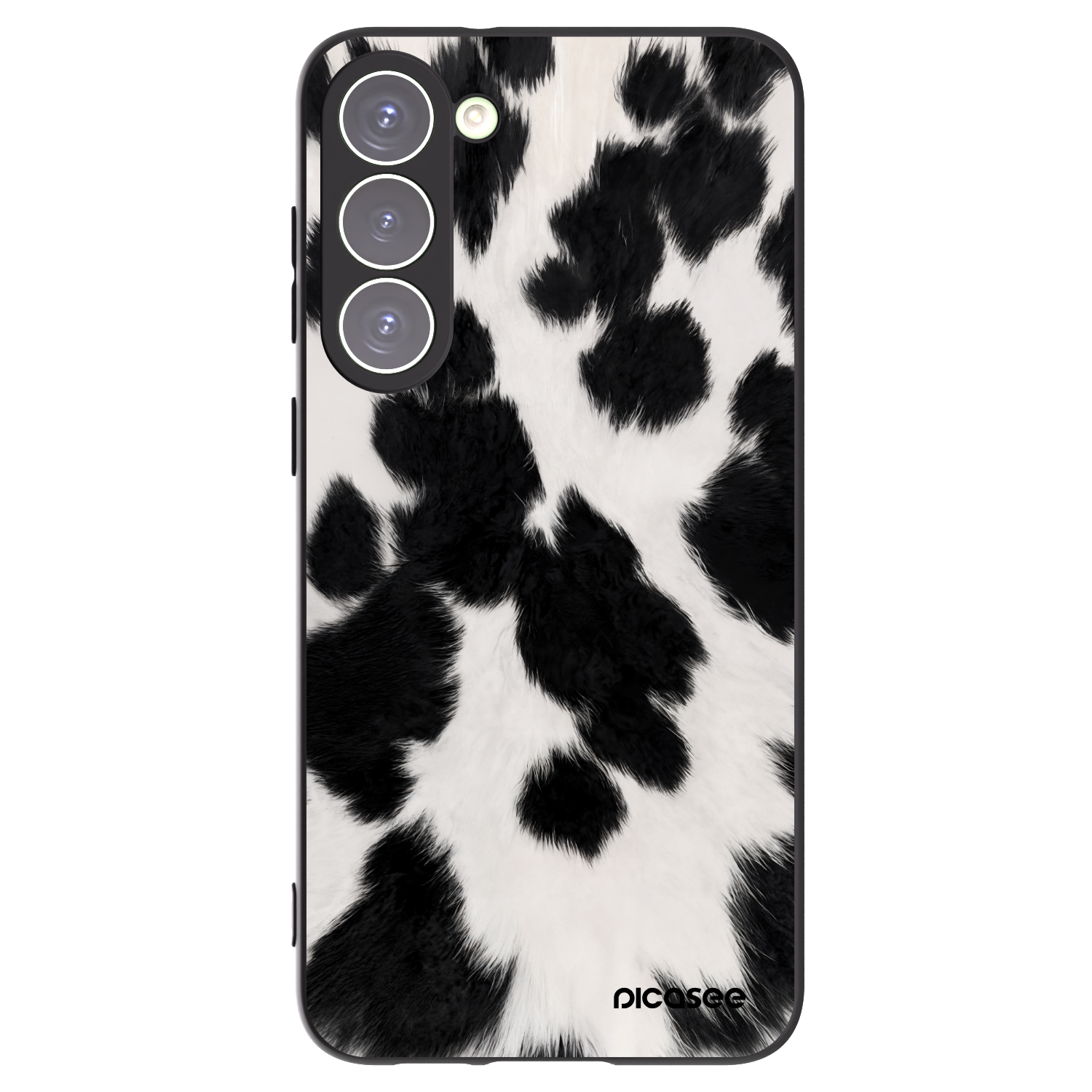 Picasee silikonowe czarne etui na Samsung Galaxy S23+ 5G - Black Moo