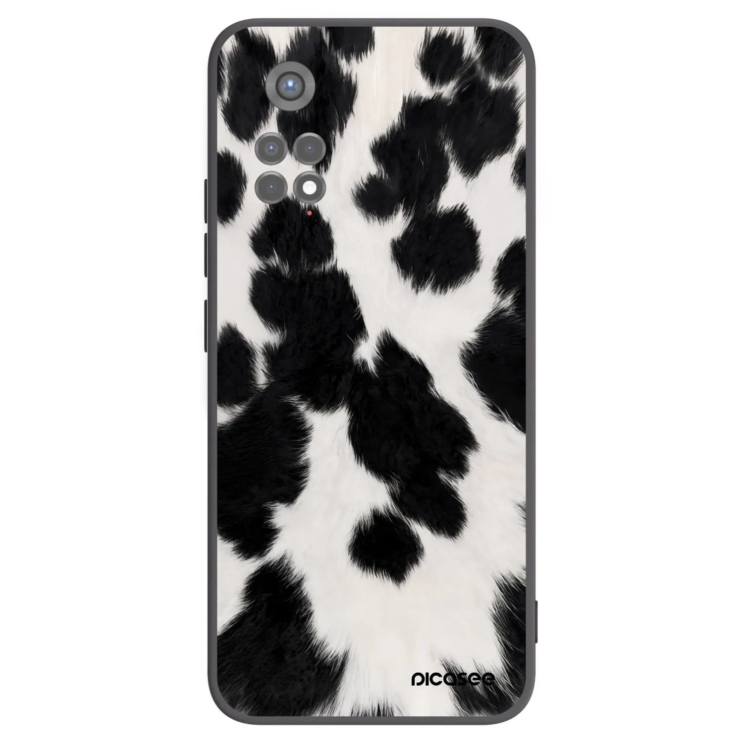 Picasee silikonowe czarne etui na Xiaomi Redmi Note 11S 5G - Black Moo