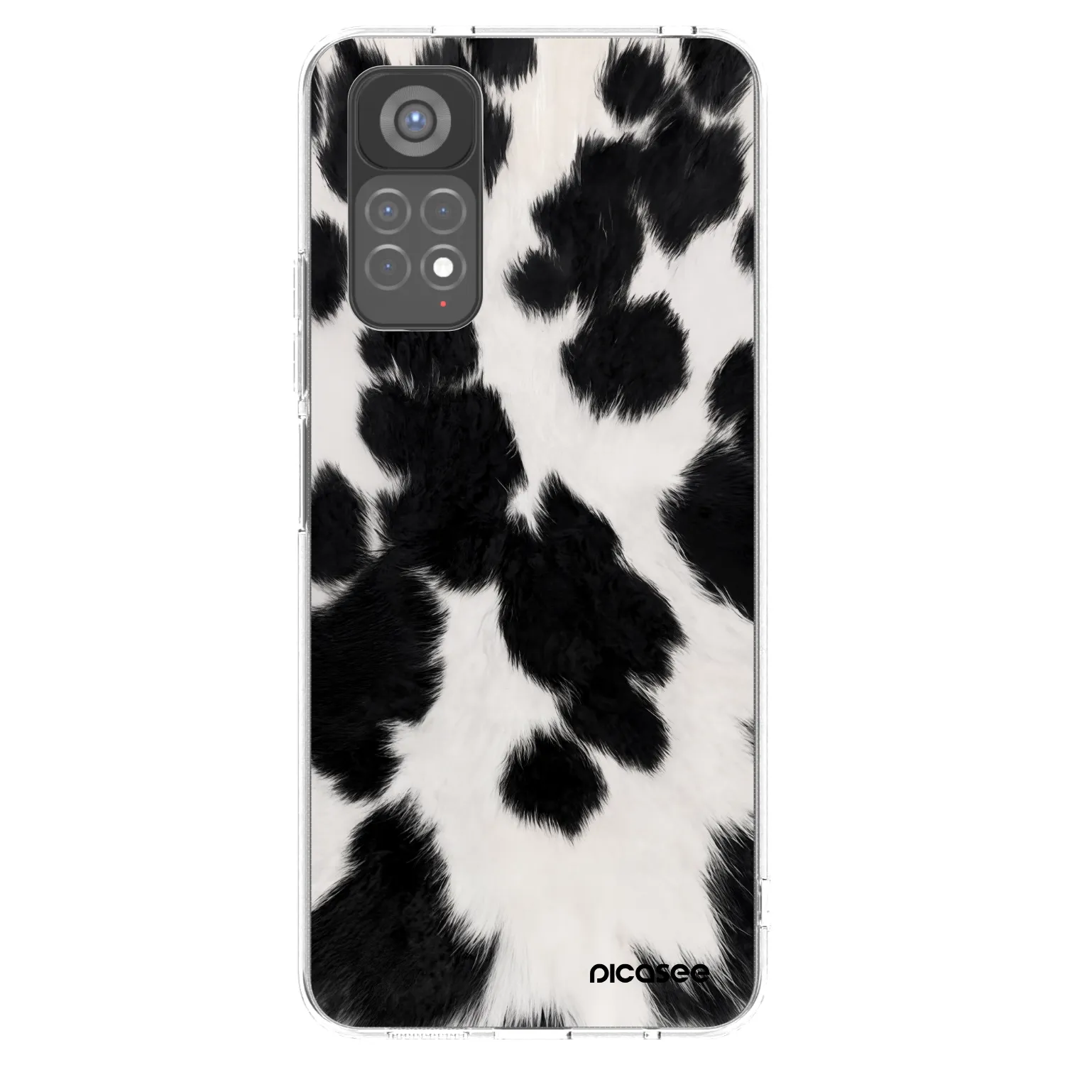 Picasee silikonowe przeźroczyste etui na Xiaomi Redmi Note 11S 5G - Black Moo