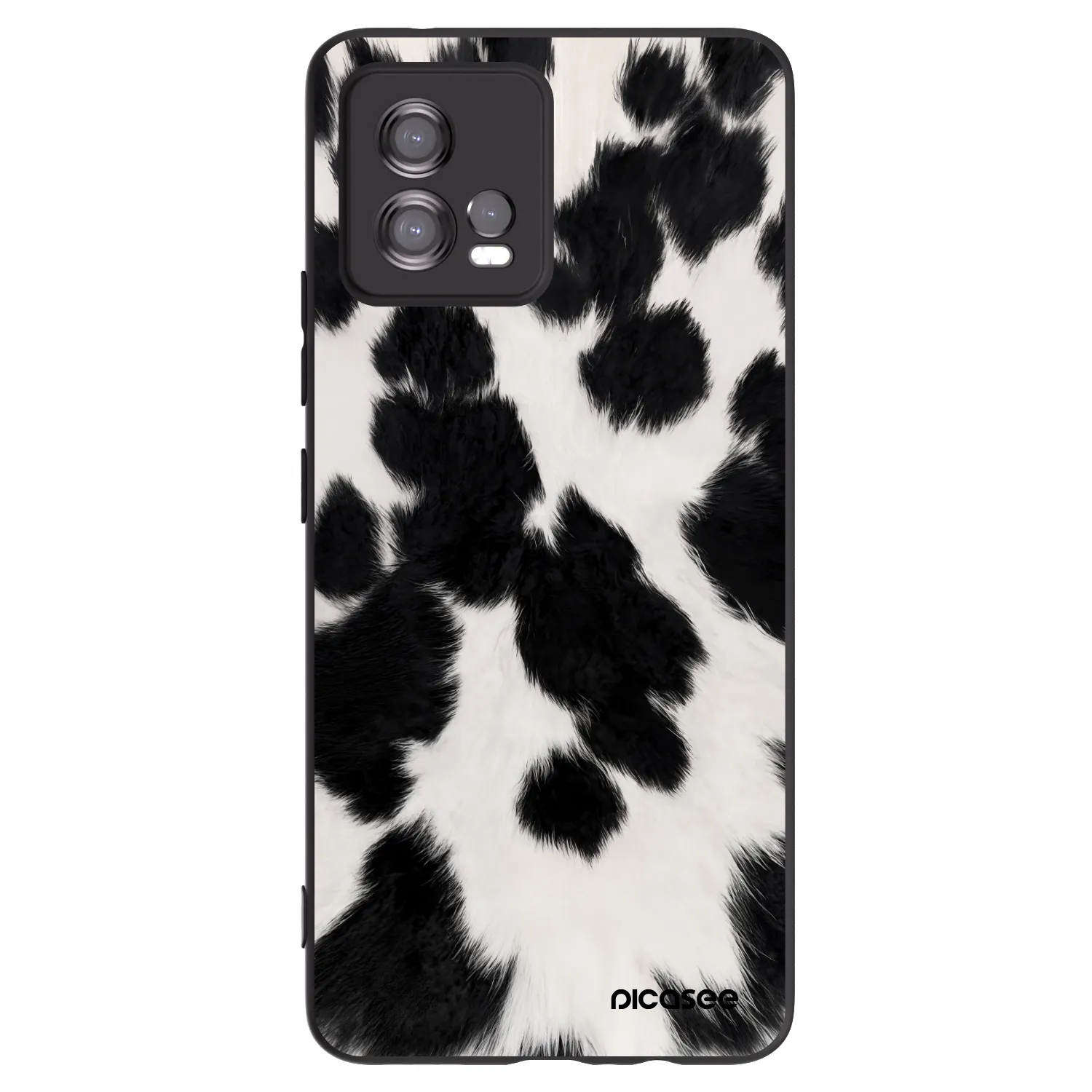 Picasee silikonowe czarne etui na Motorola Moto G72 - Black Moo