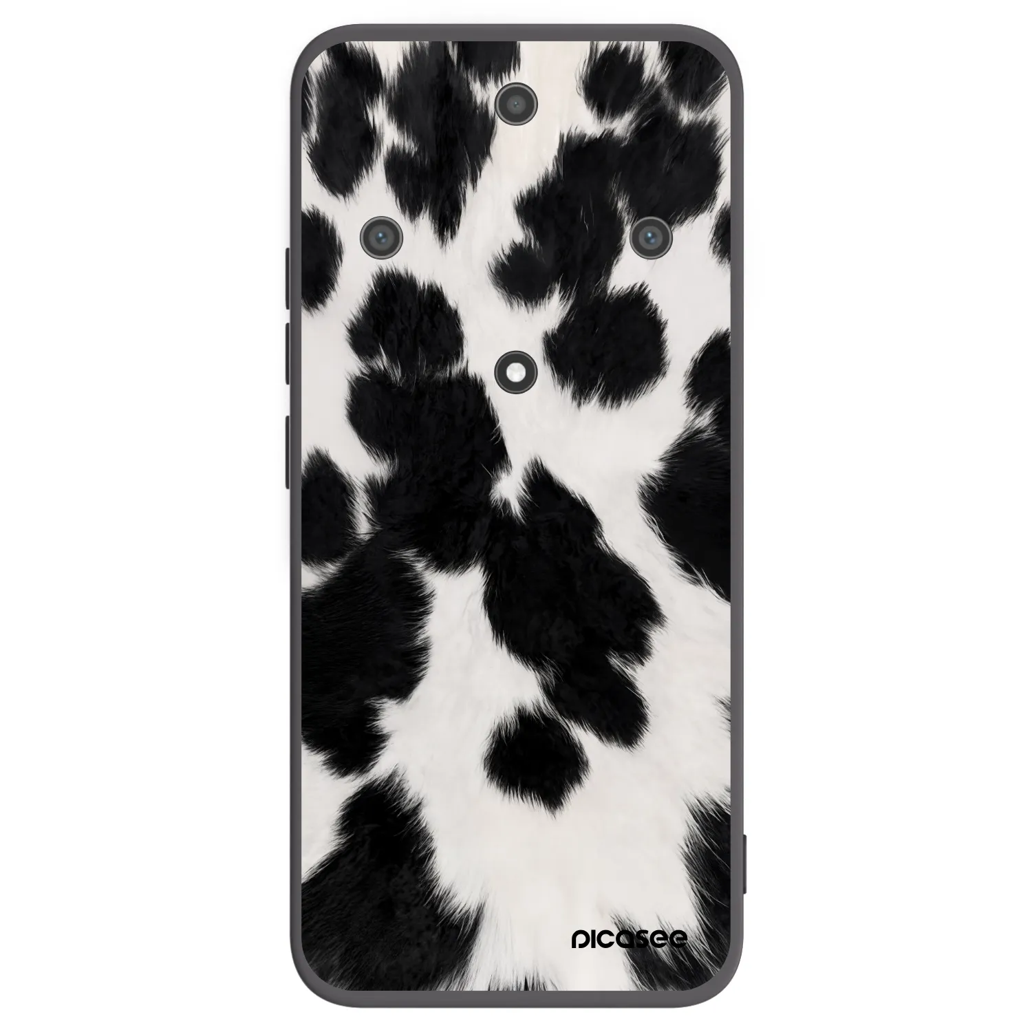Picasee silikonowe czarne etui na Honor Magic5 Lite 5G - Black Moo