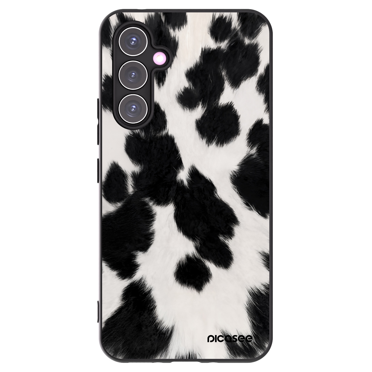 Picasee silikonowe czarne etui na Samsung Galaxy A54 5G A546B - Black Moo