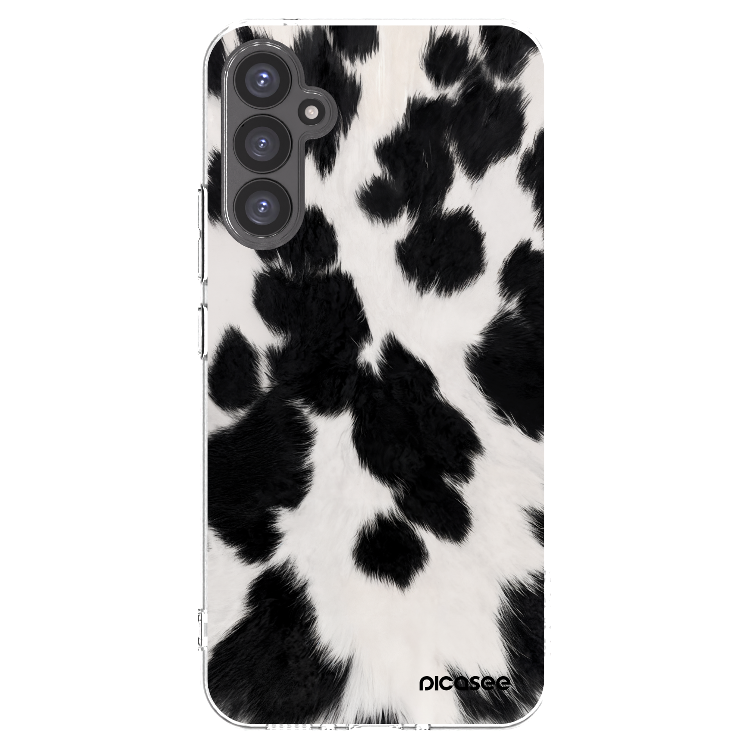 Picasee silikonowe przeźroczyste etui na Samsung Galaxy A34 5G A346B - Black Moo