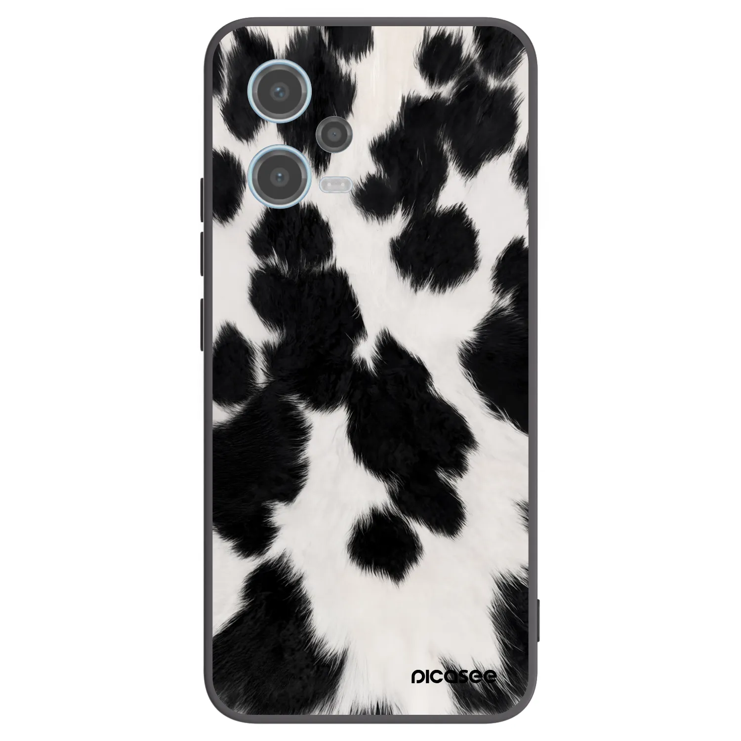 Picasee silikonowe czarne etui na Xiaomi Redmi Note 12 5G - Black Moo