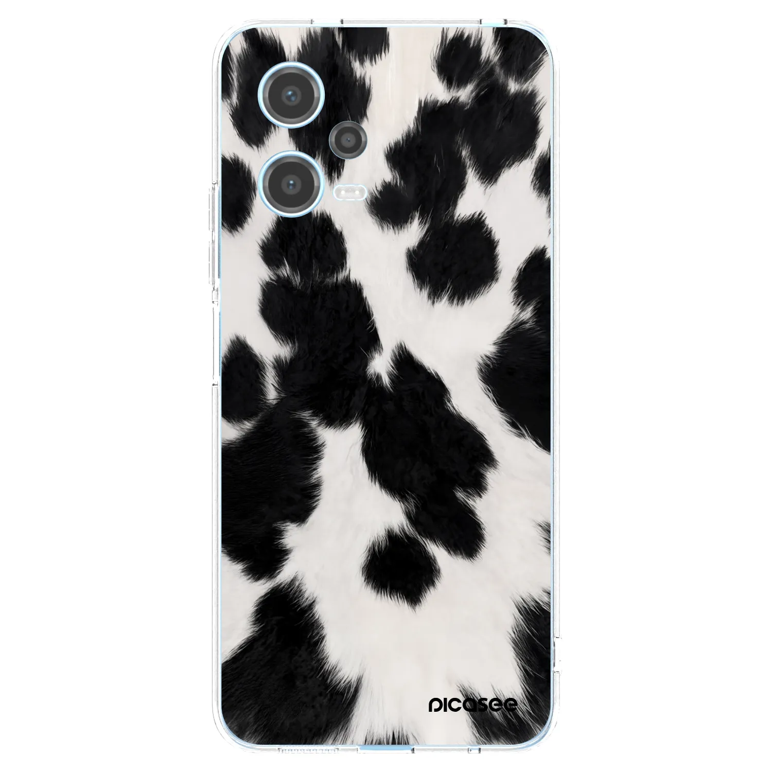 Picasee silikonowe przeźroczyste etui na Xiaomi Redmi Note 12 5G - Black Moo