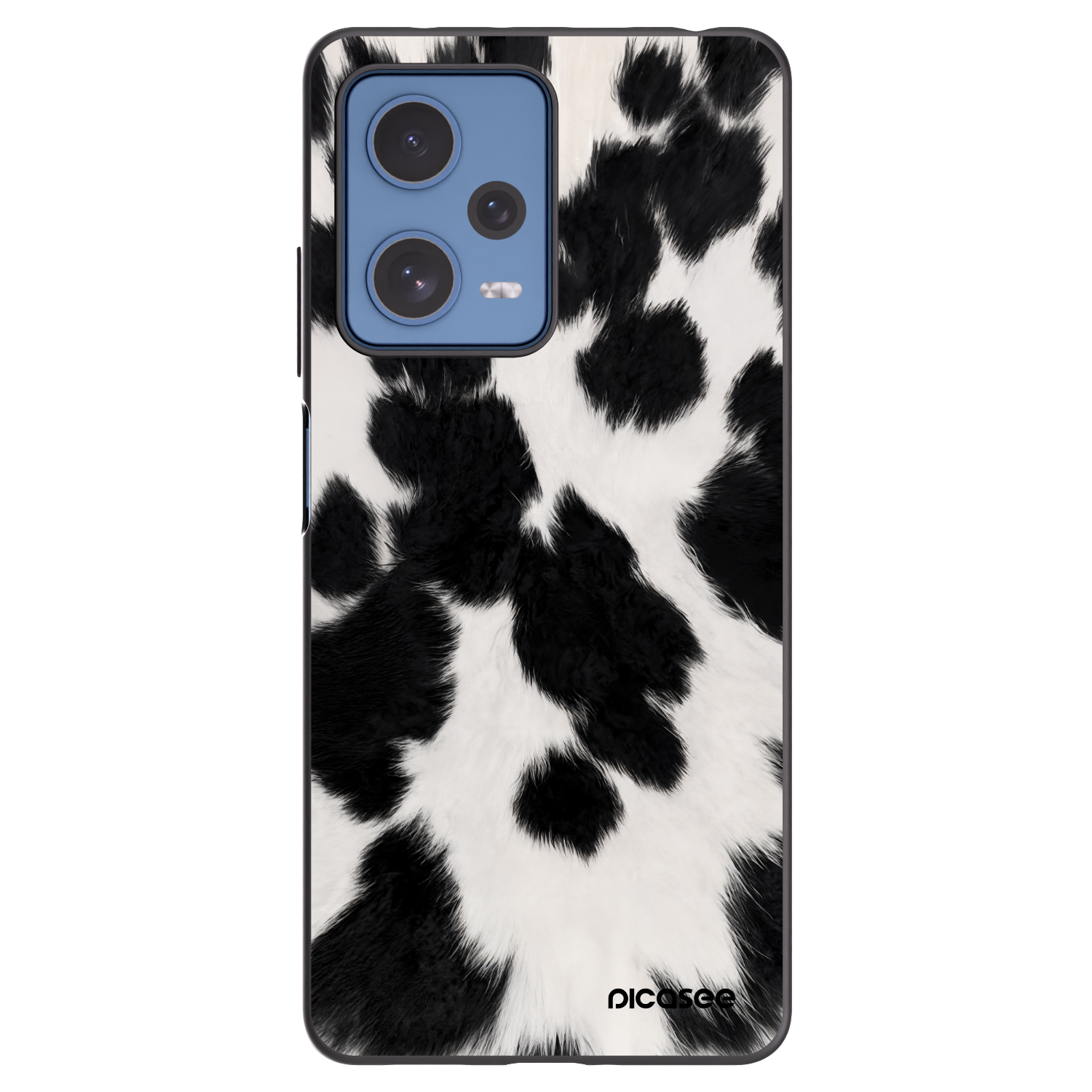 Picasee silikonowe czarne etui na Xiaomi Redmi Note 12 Pro 5G - Black Moo
