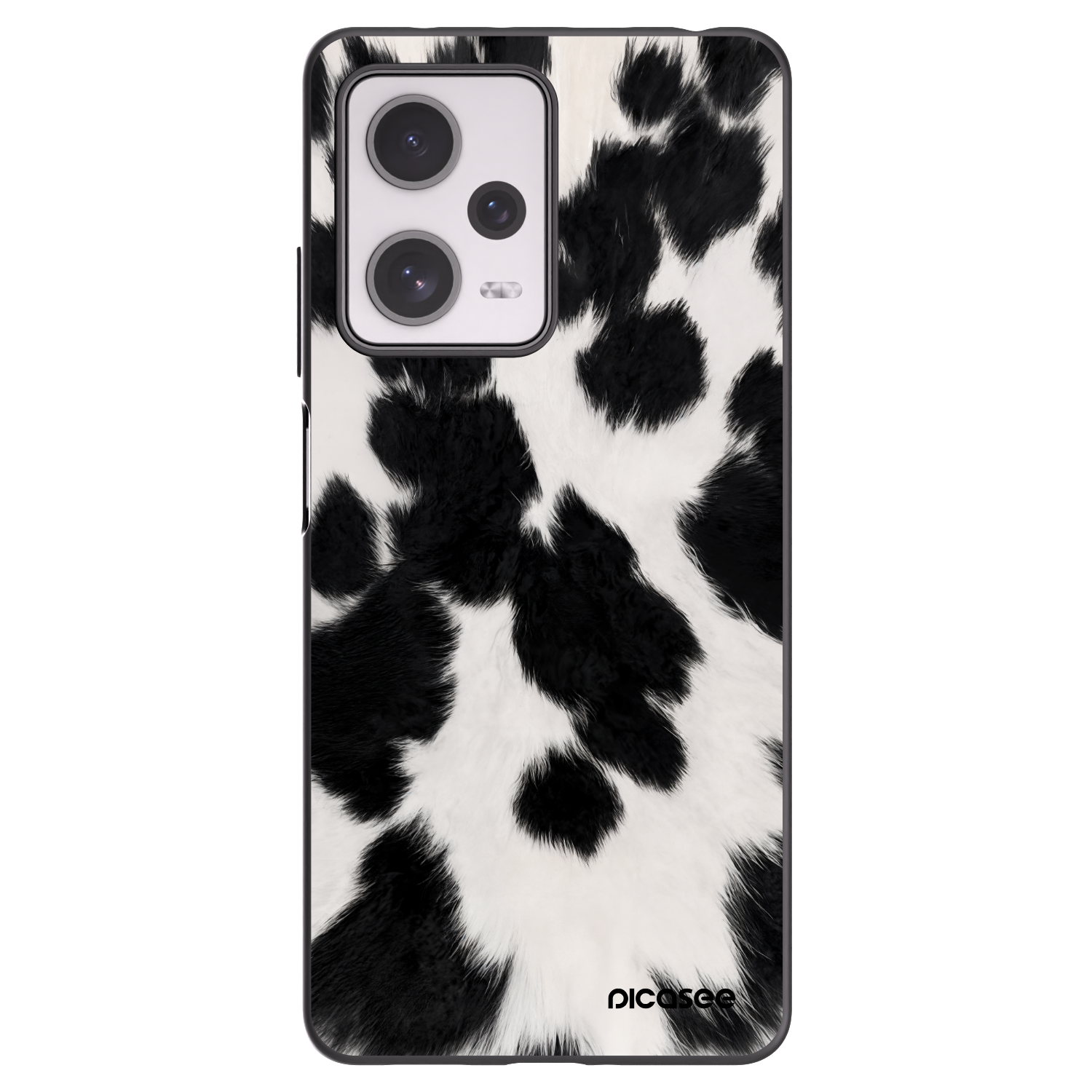 Picasee silikonowe czarne etui na Xiaomi Redmi Note 12 Pro+ 5G - Black Moo