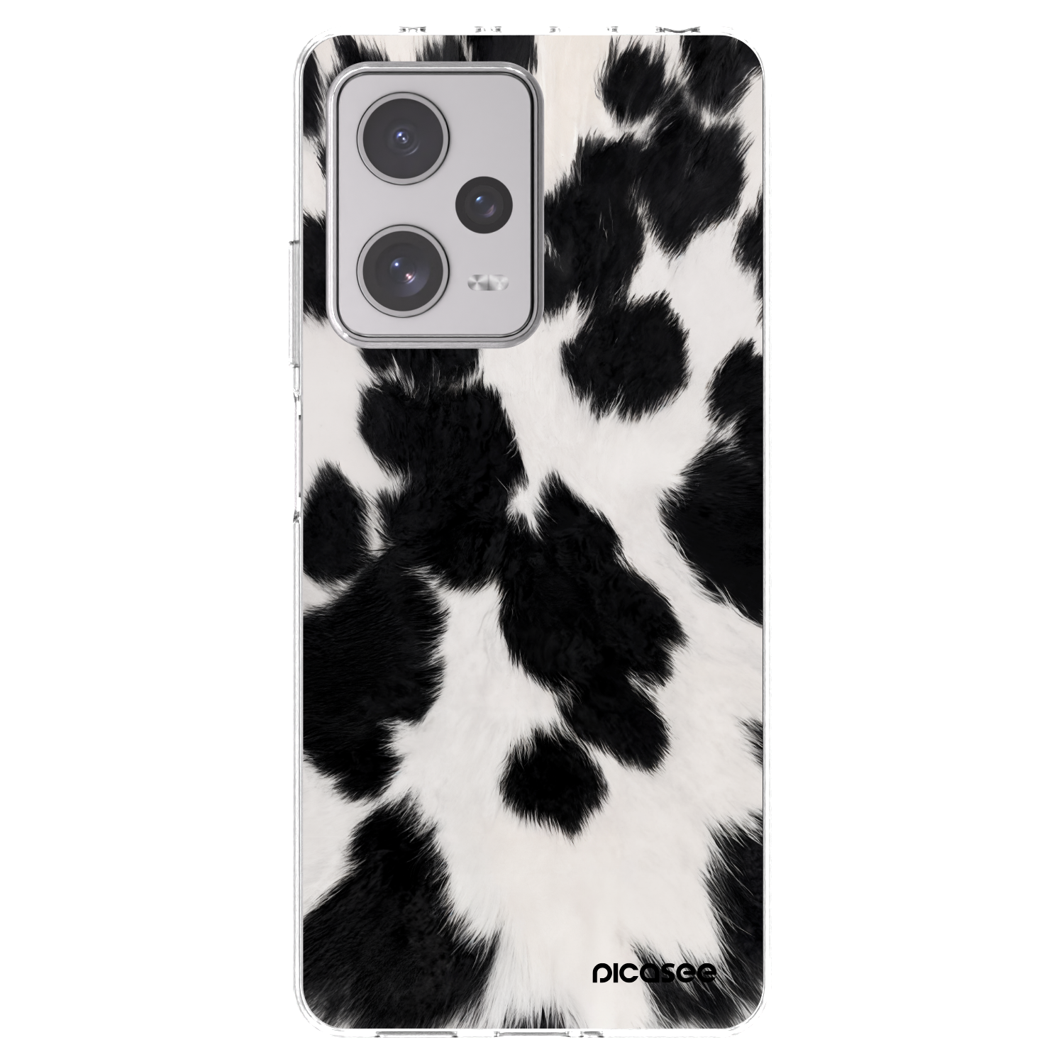 Picasee silikonowe przeźroczyste etui na Xiaomi Redmi Note 12 Pro+ 5G - Black Moo