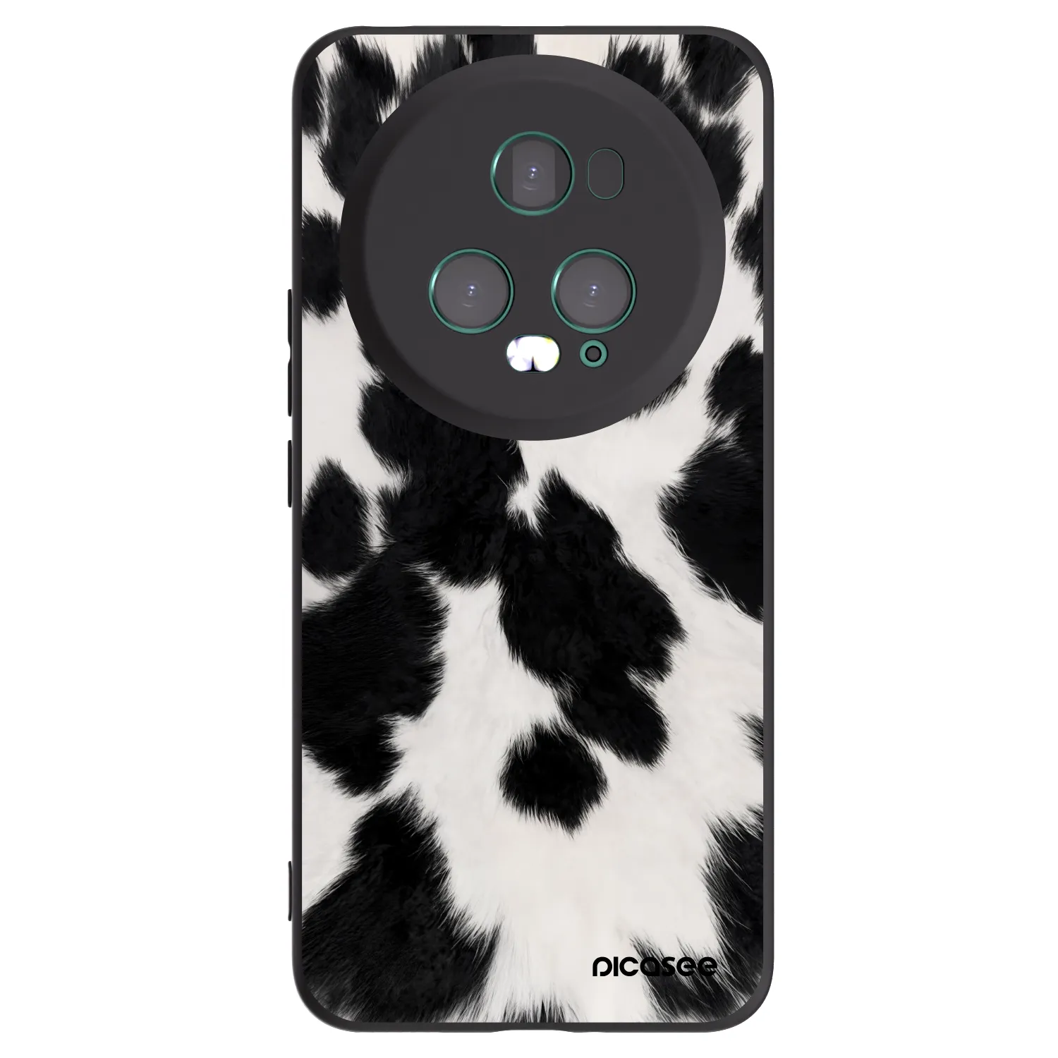 Picasee silikonowe czarne etui na Honor Magic5 Pro - Black Moo