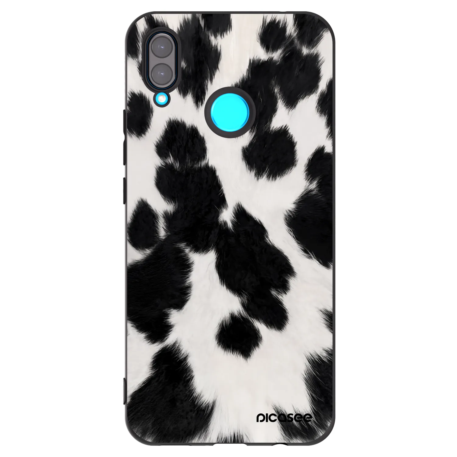 Picasee silikonowe czarne etui na Huawei Nova 3 - Black Moo
