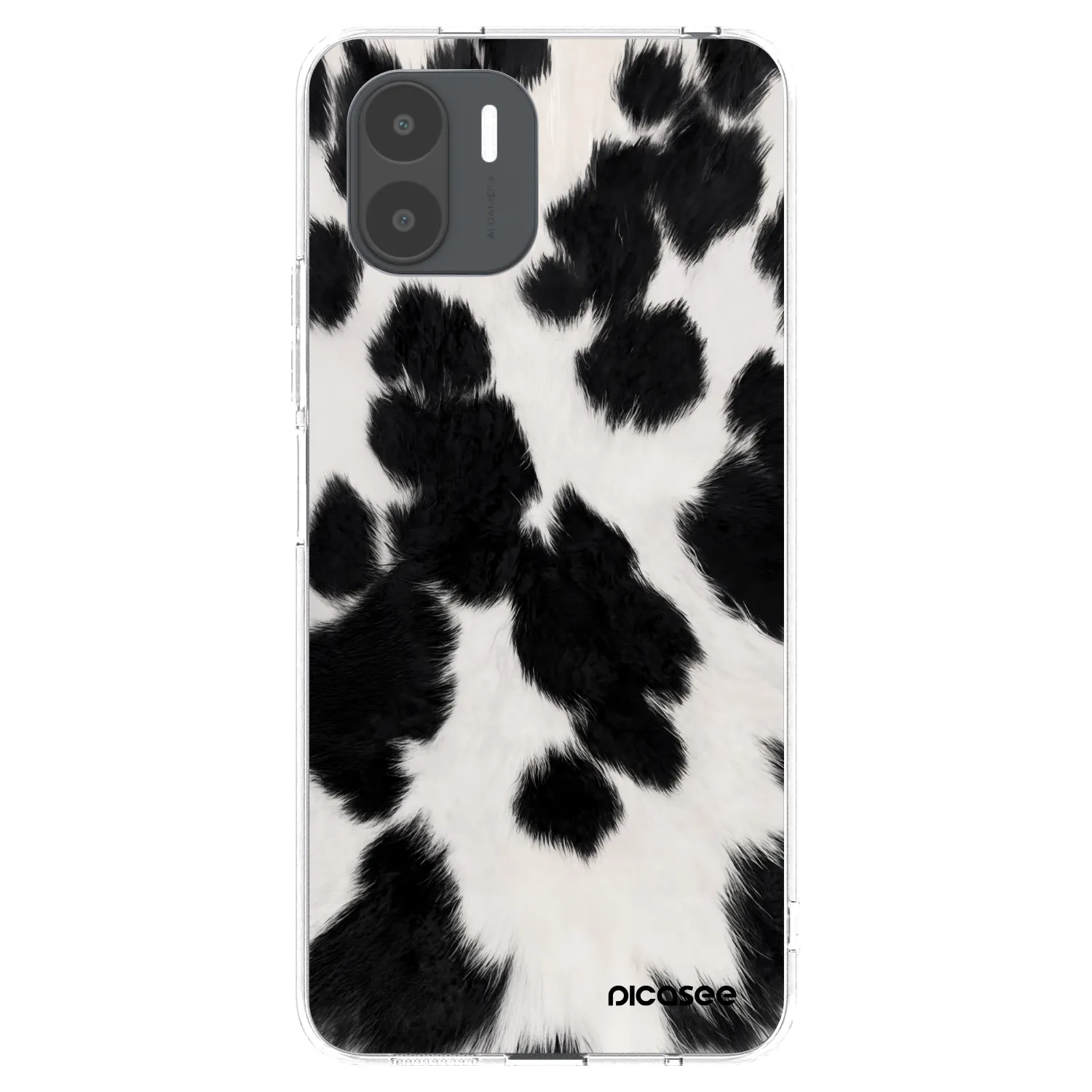 Picasee silikonowe przeźroczyste etui na Xiaomi Redmi A2 - Black Moo
