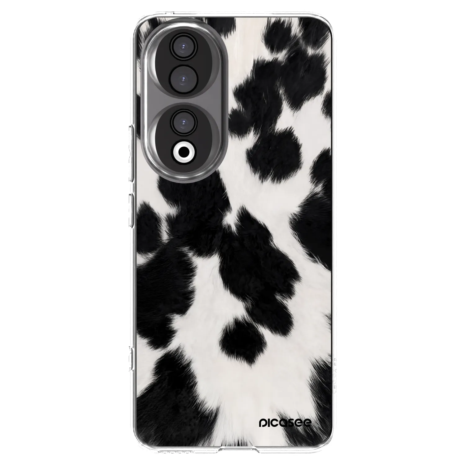 Picasee silikonowe przeźroczyste etui na Honor 90 5G - Black Moo