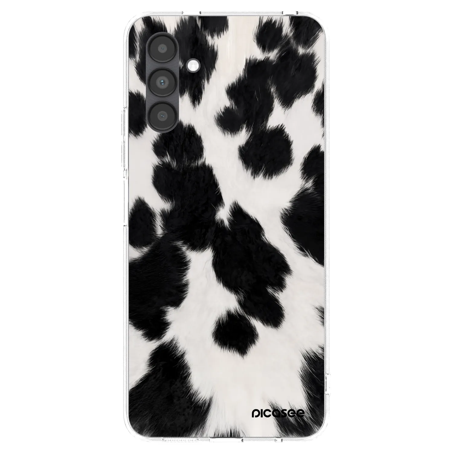 Picasee silikonowe przeźroczyste etui na Samsung Galaxy A04s A047F - Black Moo