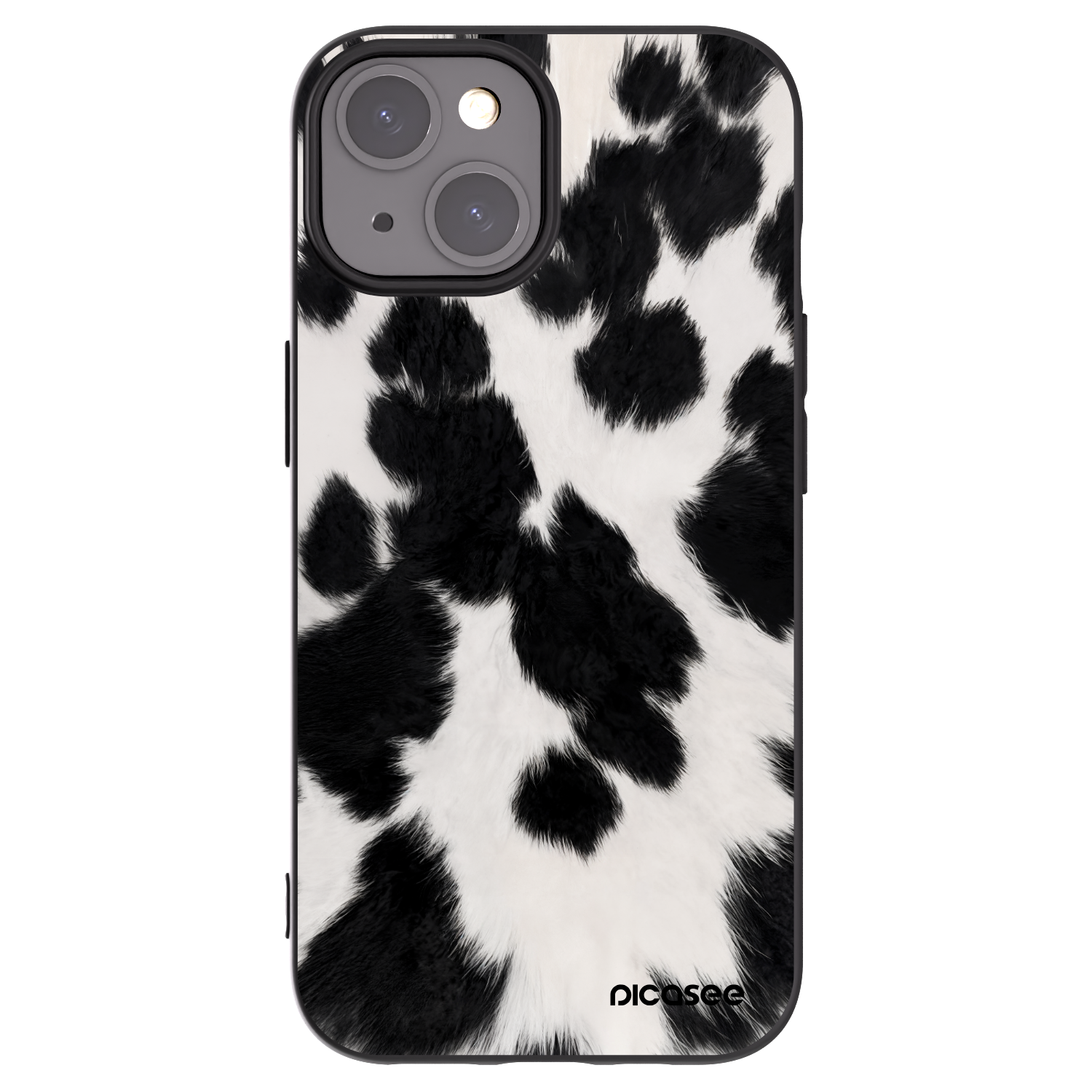 Picasee silikonowe czarne etui na Apple iPhone 15 - Black Moo
