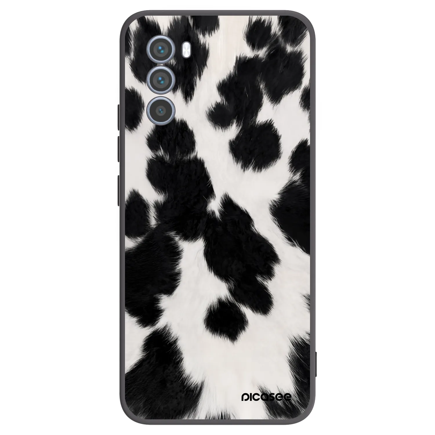 Picasee silikonowe czarne etui na Motorola Moto G62 - Black Moo