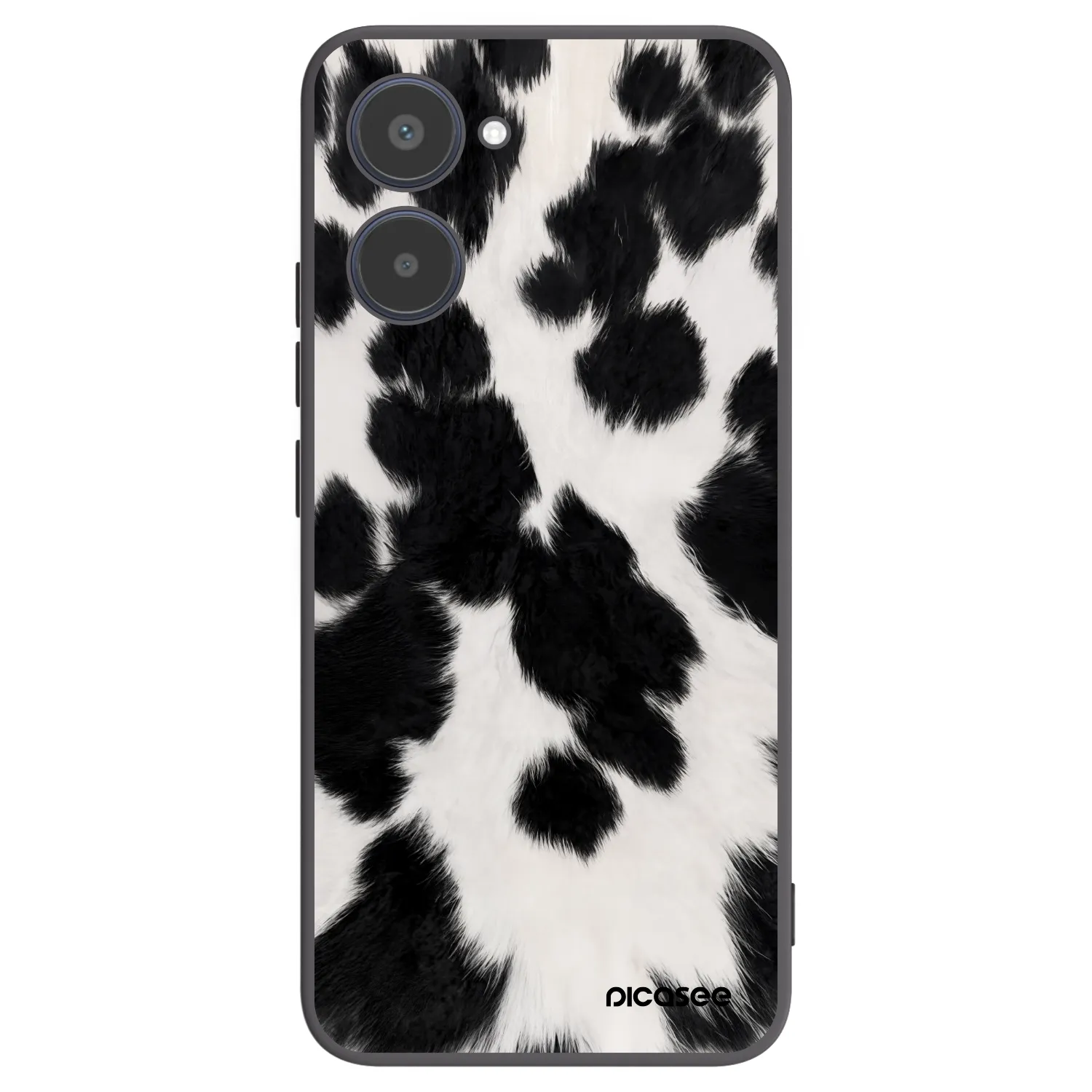 Picasee silikonowe czarne etui na Realme 10 4G - Black Moo