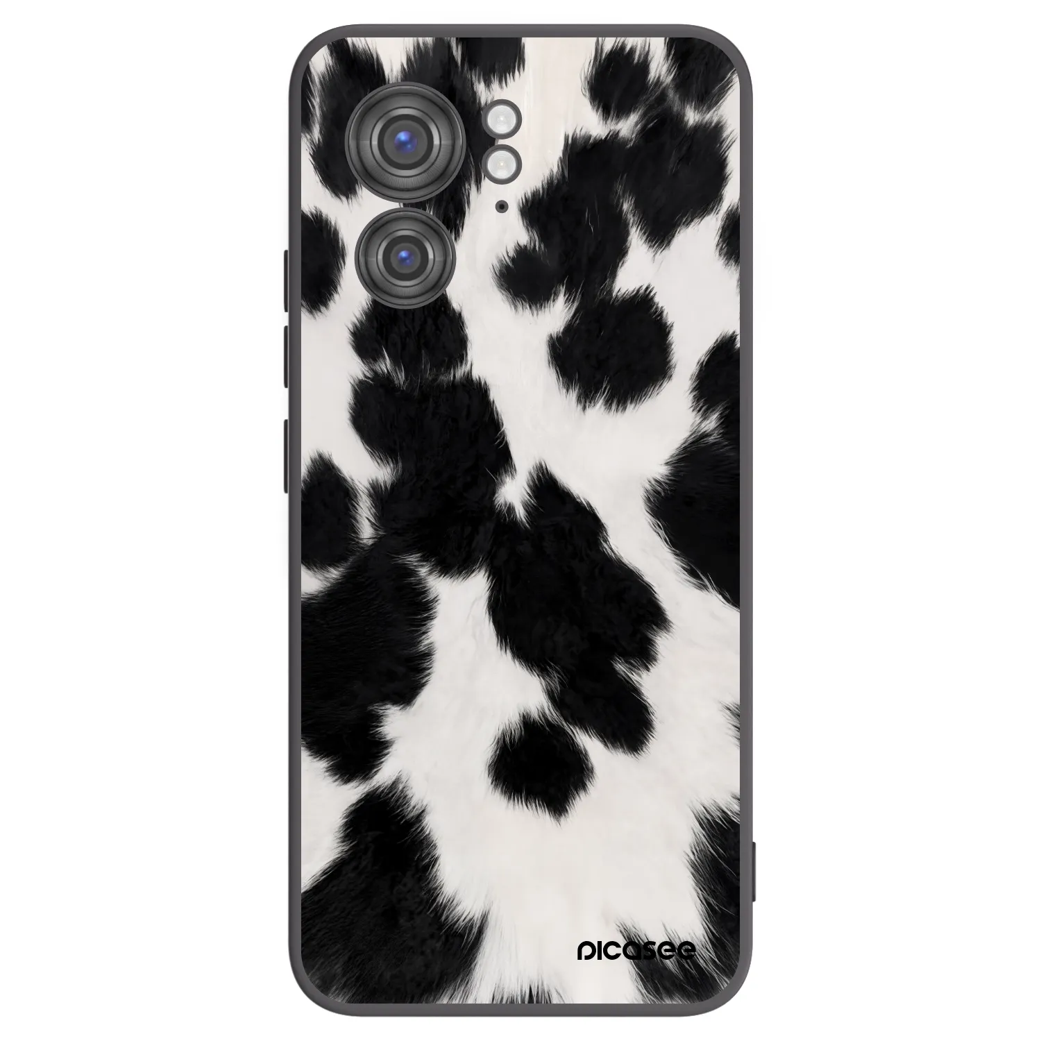 Picasee silikonowe czarne etui na Motorola Edge 40 - Black Moo