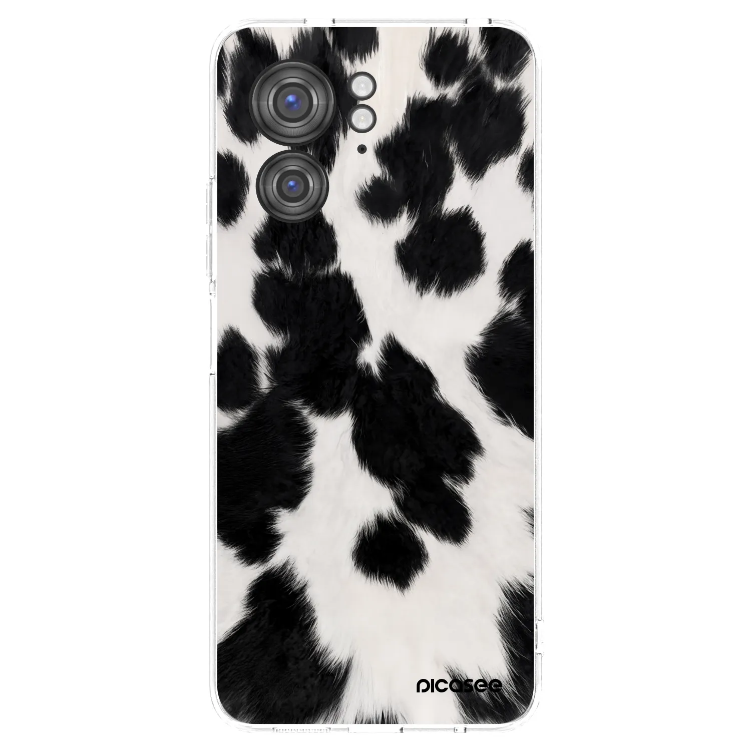 Picasee silikonowe przeźroczyste etui na Motorola Edge 40 - Black Moo