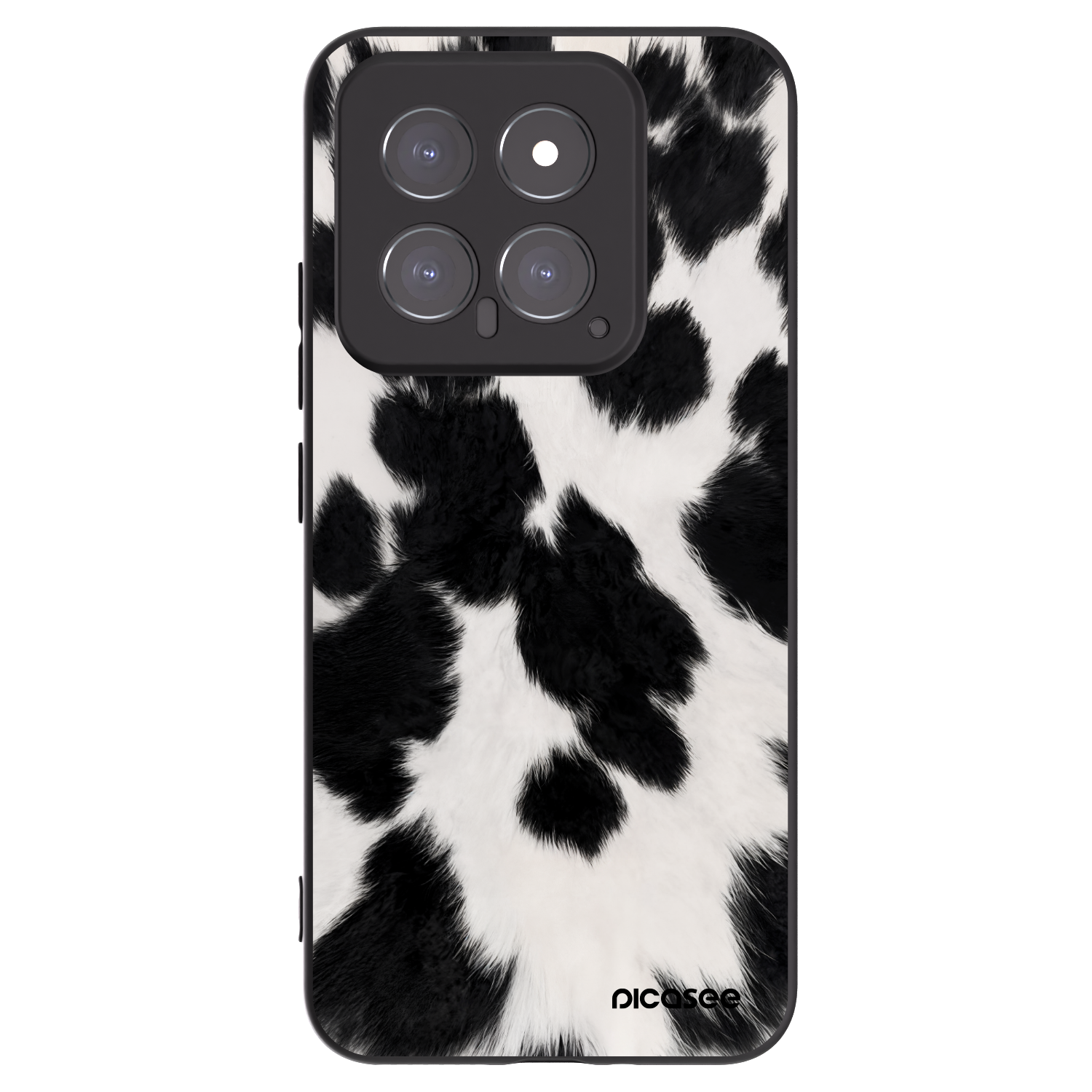 Picasee silikonowe czarne etui na Xiaomi 14 - Black Moo