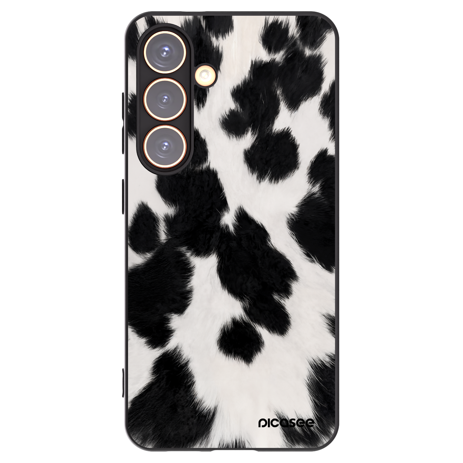 Picasee silikonowe czarne etui na Samsung Galaxy S24 S921B 5G - Black Moo