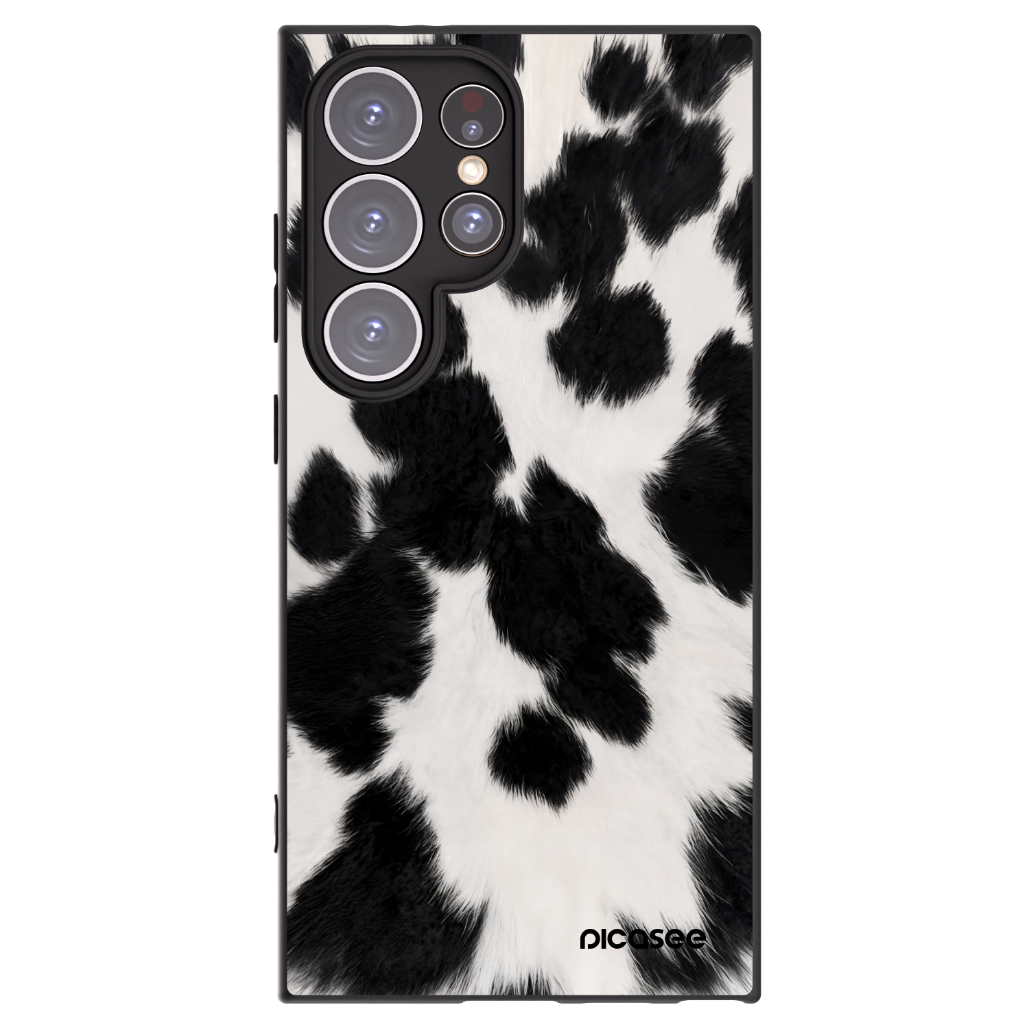 Picasee silikonowe czarne etui na Samsung Galaxy S24 Ultra S928B 5G - Black Moo