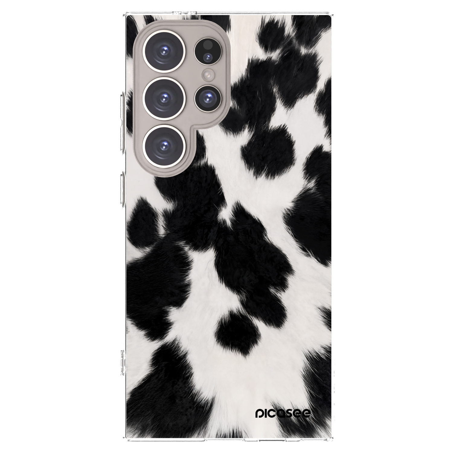 Picasee silikonowe przeźroczyste etui na Samsung Galaxy S24 Ultra S928B 5G - Black Moo