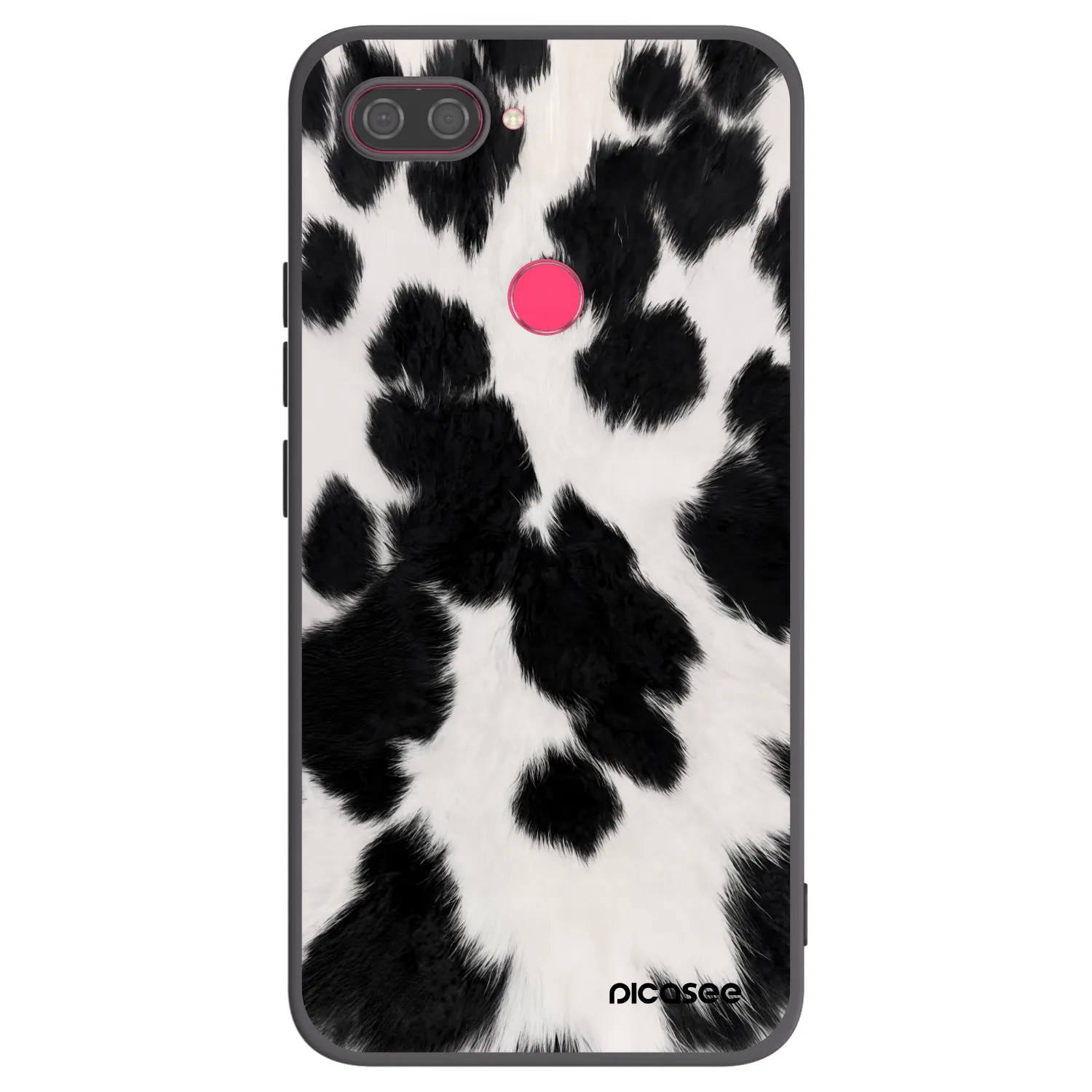 Picasee silikonowe czarne etui na Xiaomi Mi 8 Lite - Black Moo