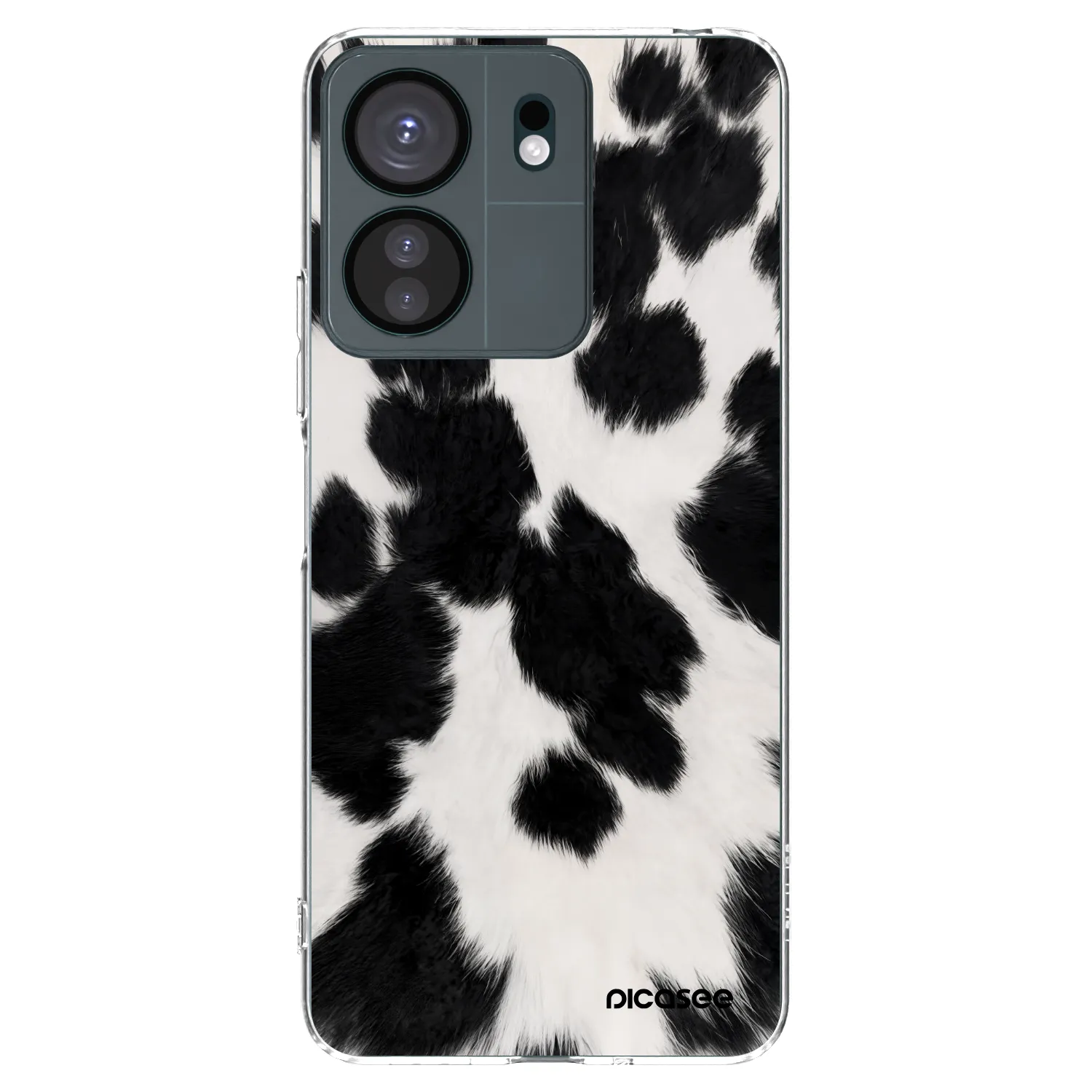 Picasee silikonowe przeźroczyste etui na Xiaomi Redmi 13C 4G - Black Moo