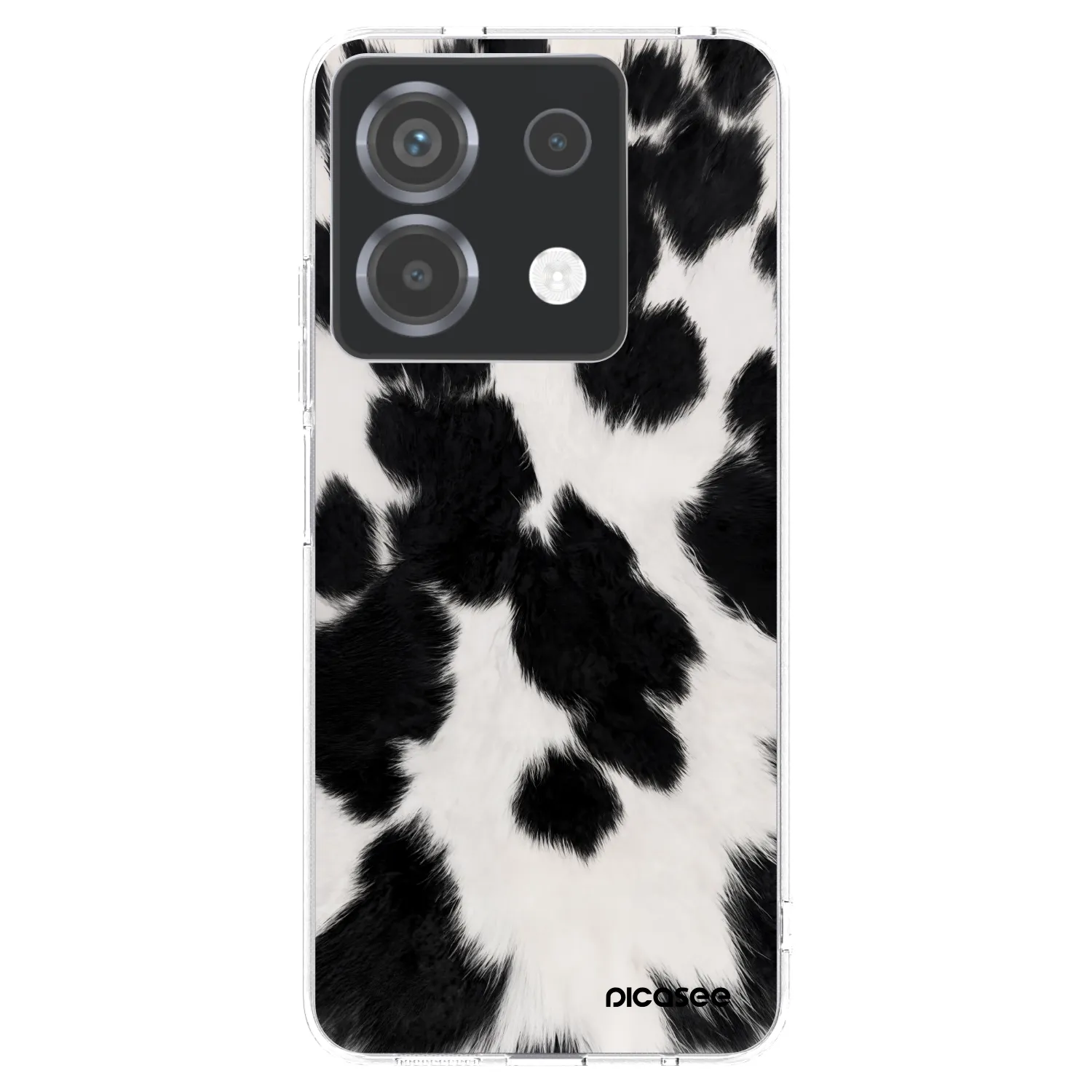 Picasee silikonowe przeźroczyste etui na Xiaomi Poco X6 - Black Moo