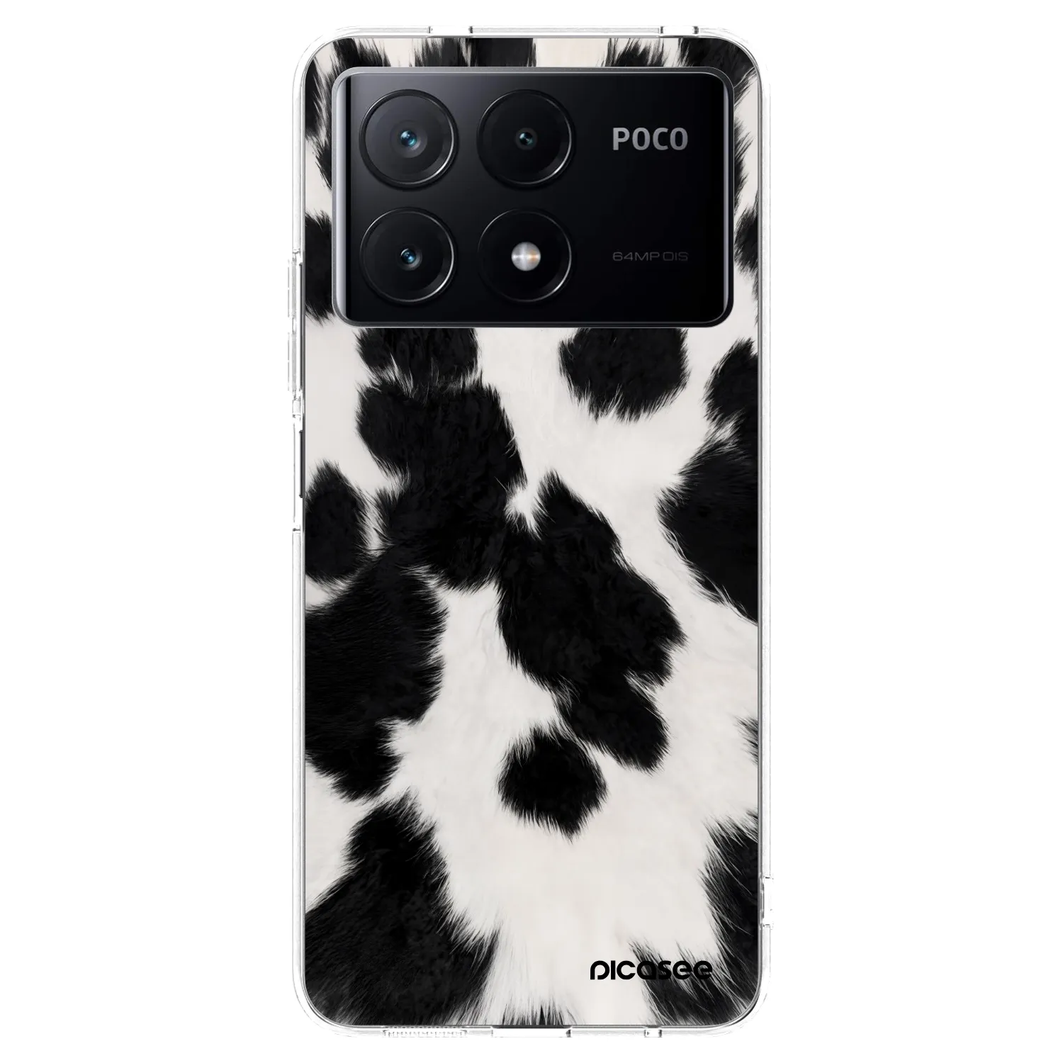 Picasee silikonowe przeźroczyste etui na Xiaomi Poco X6 Pro - Black Moo